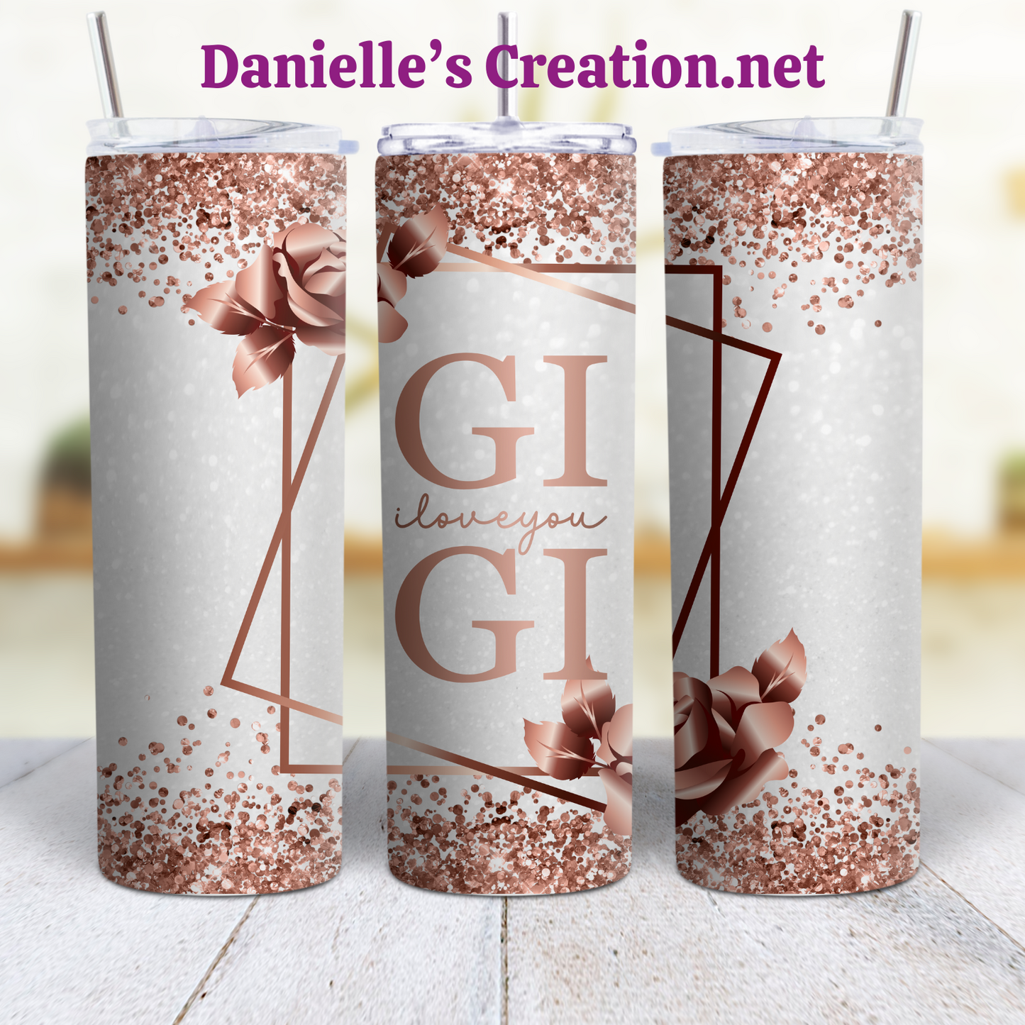 GRANNY ROSE GOLD, MOTHER'S DAY MOM,MAMA,MOMMA,MOMMY,MEME,MIMI,NANNY,NANA,GRANDMA,GRANNY,GIGI 20 oz Tumblers