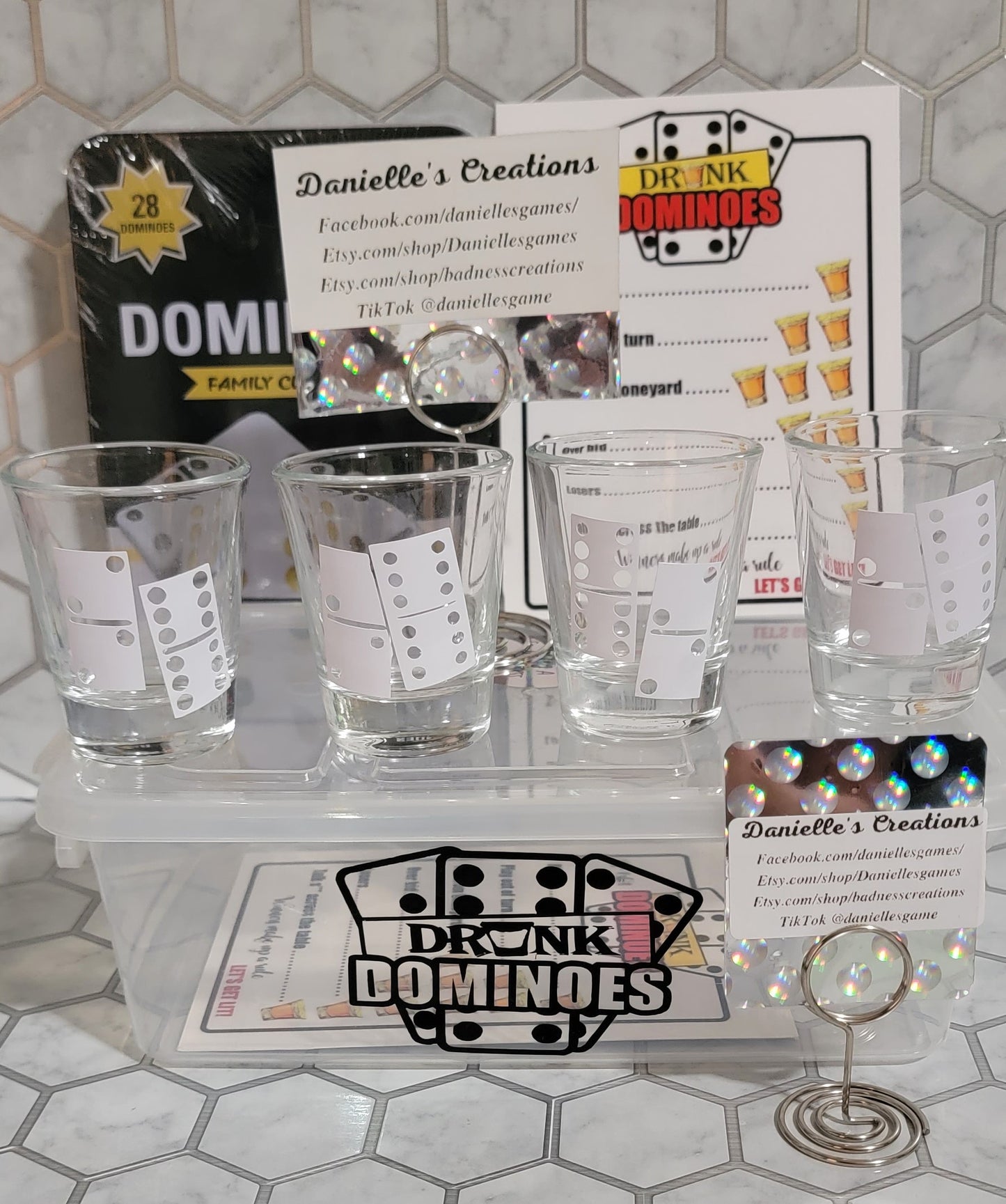 Drunk Dominoes Adult Drinking Game Set ADD SOME FUN TO ANY ADULT DRINKING PARTY, GAME NIGHT, Adult Gathering.