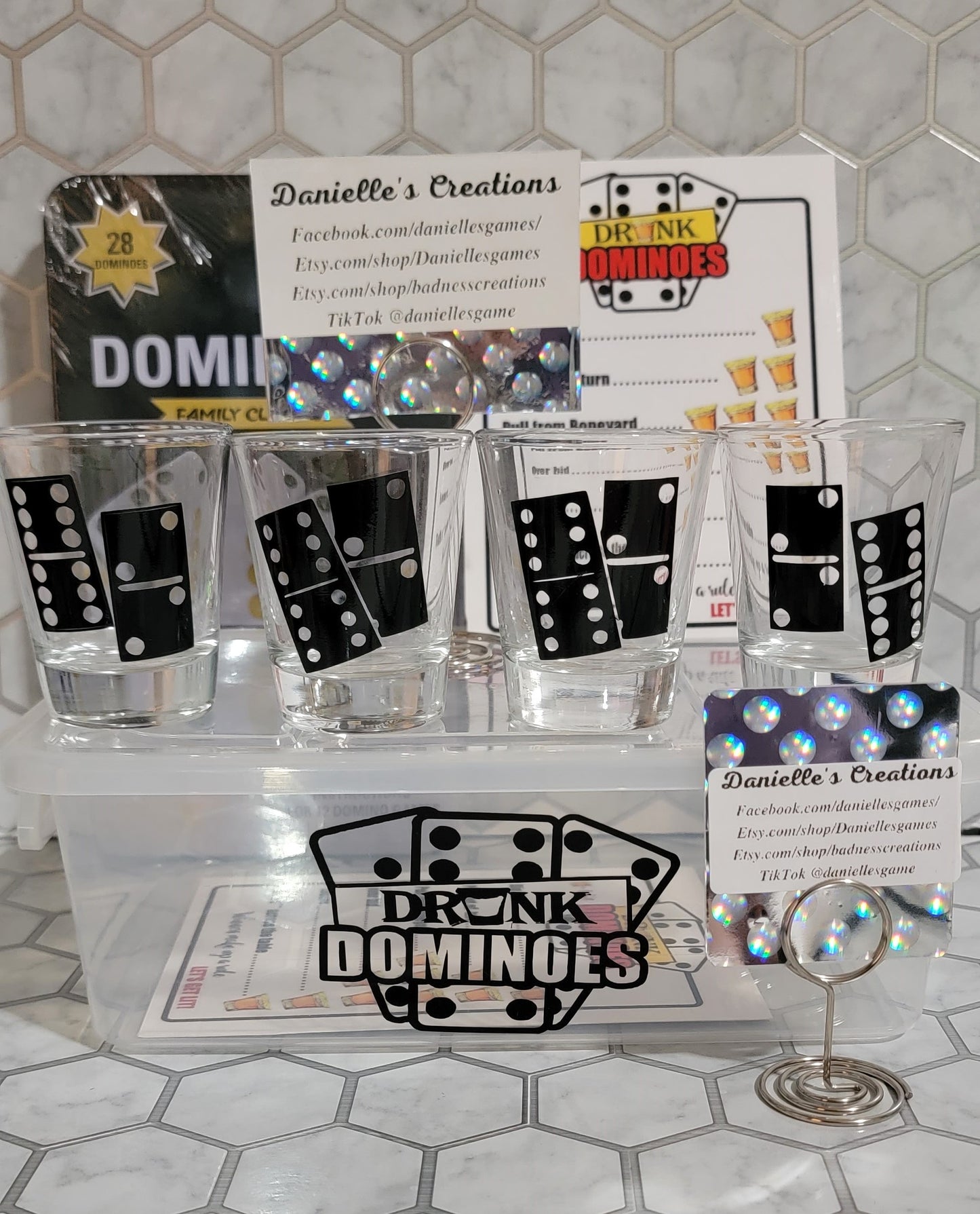 Drunk Dominoes Adult Drinking Game Set ADD SOME FUN TO ANY ADULT DRINKING PARTY, GAME NIGHT, Adult Gathering.