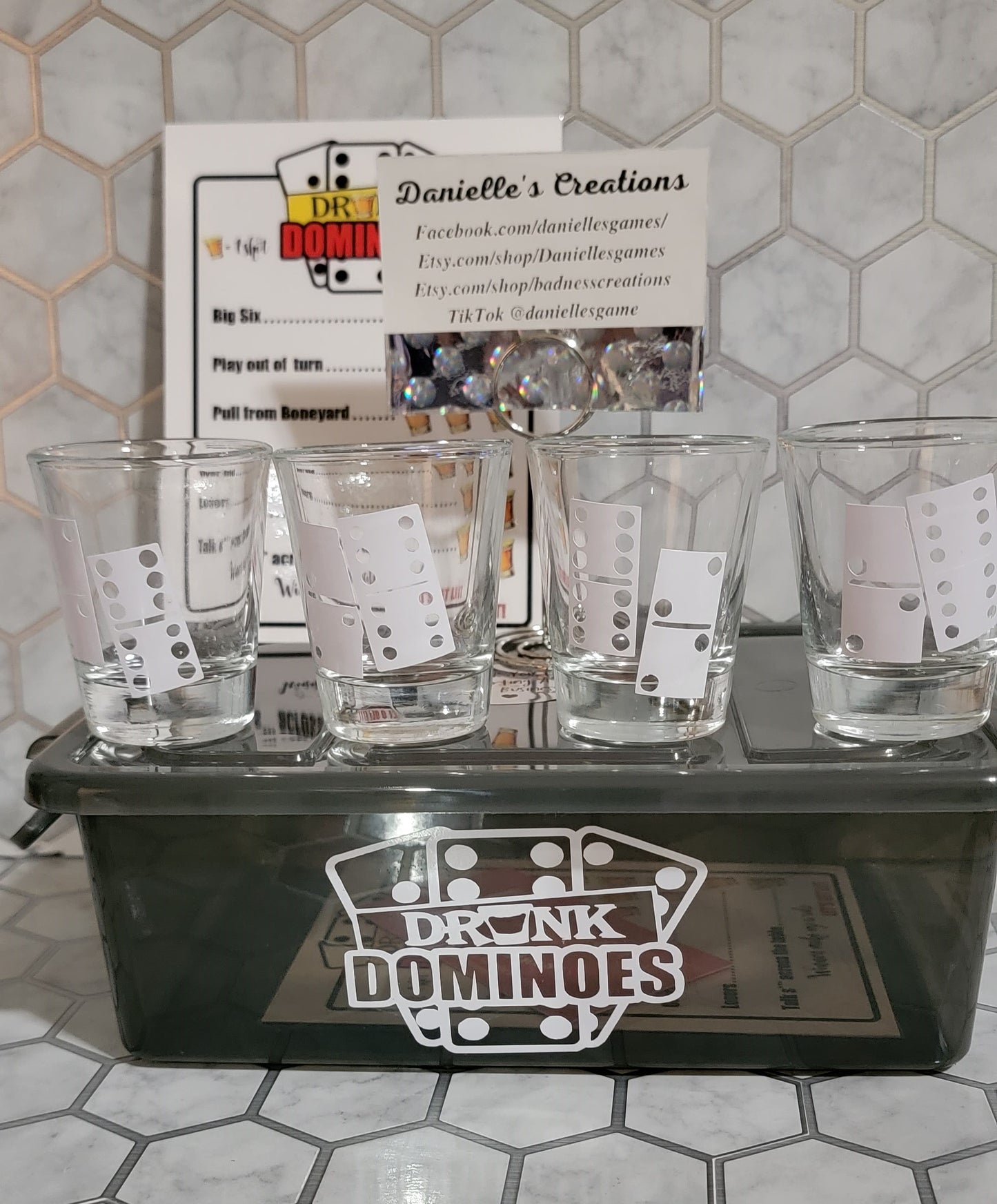 Drunk Dominoes Adult Drinking Game Set ADD SOME FUN TO ANY ADULT DRINKING PARTY, GAME NIGHT, Adult Gathering.