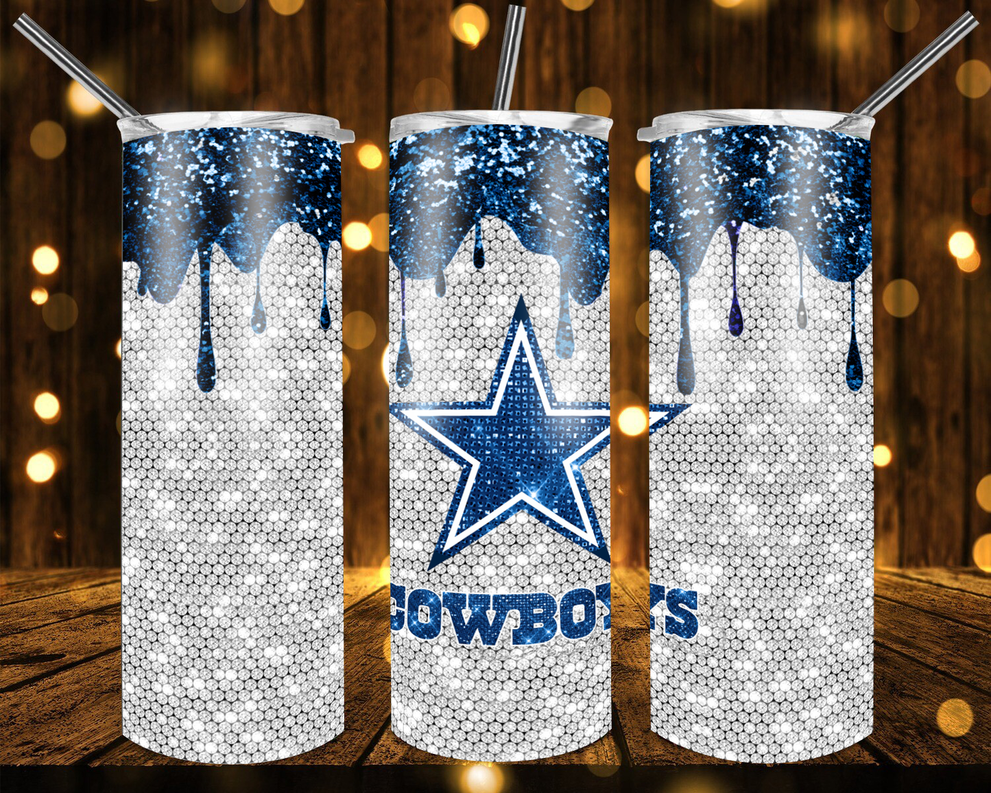 Chargers Football Glitter 20 oz Tumblers # 13