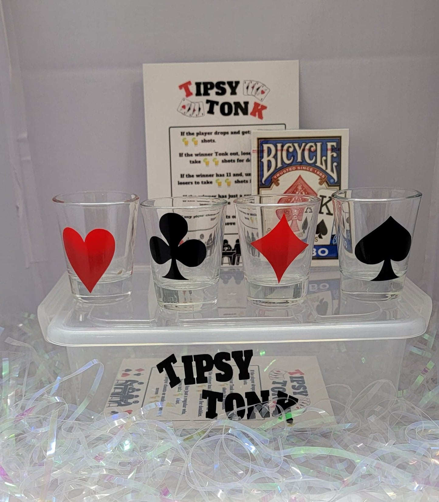 Tipsy Tonk Adult Drinking Game Set ADD SOME FUN TO ANY ADULT DRINKING PARTY, GAME NIGHT, Adult Gathering.