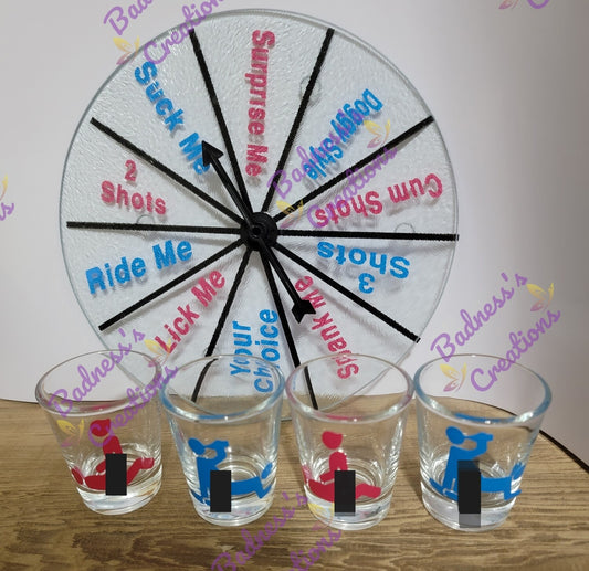 Kinky Spin 1 / Adult Couple Game/ Drinking Game set/ Dice Game/ Party Game/ Adult Drinking Game