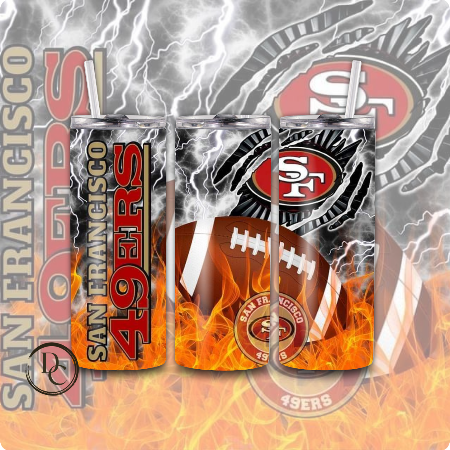 49 ers Football 20 oz Tumblers