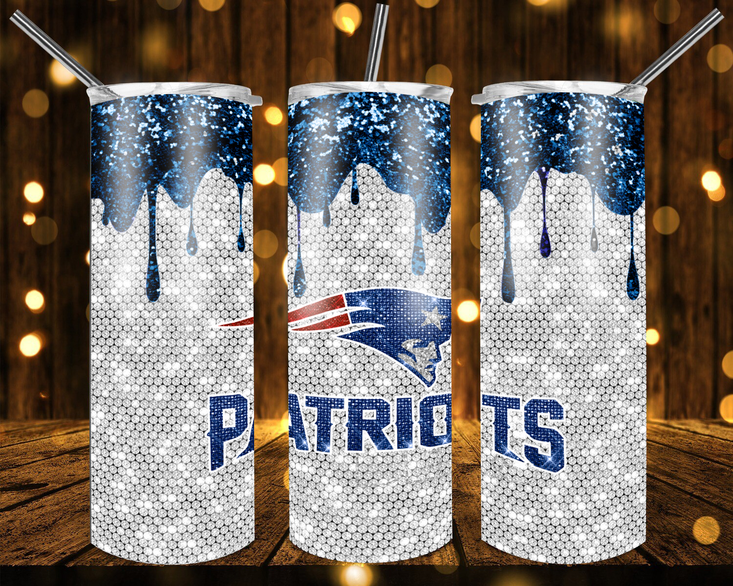 Chargers Football Glitter 20 oz Tumblers # 13