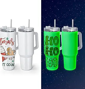 Faith Does not Make thing Easy Classic or Glow in the Dark 40 Oz Tumblers