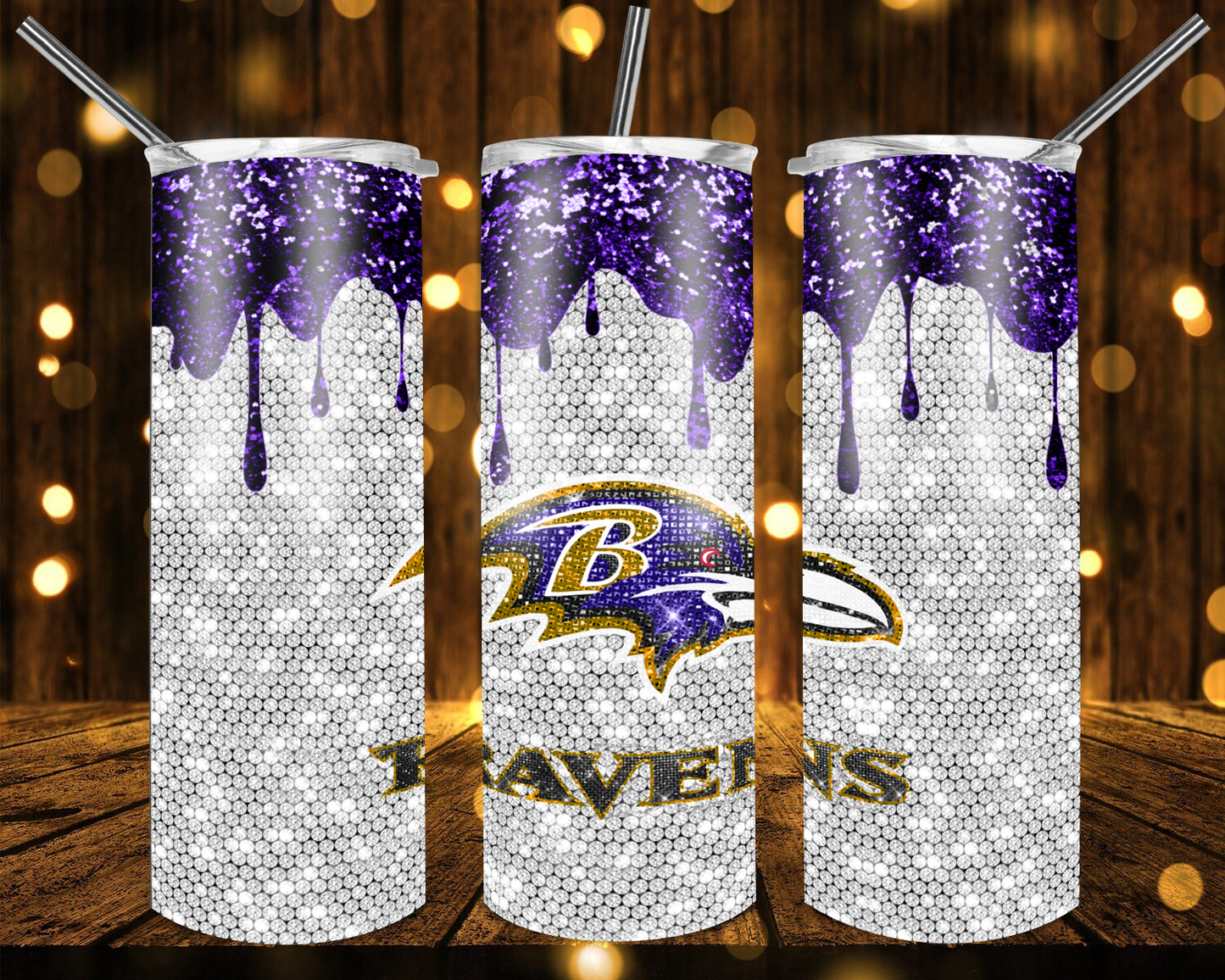 Chargers Football Glitter 20 oz Tumblers # 13