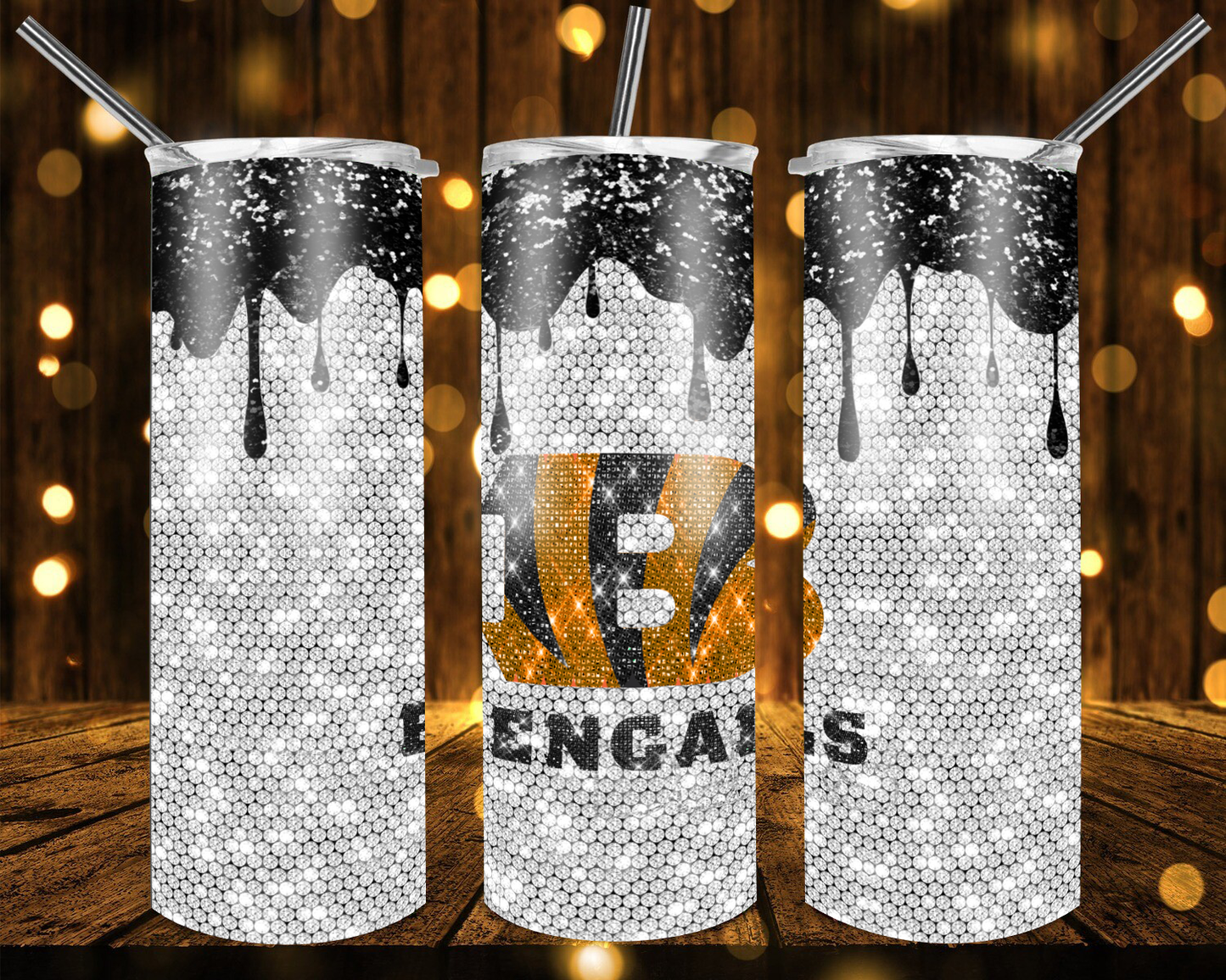 Chargers Football Glitter 20 oz Tumblers # 13