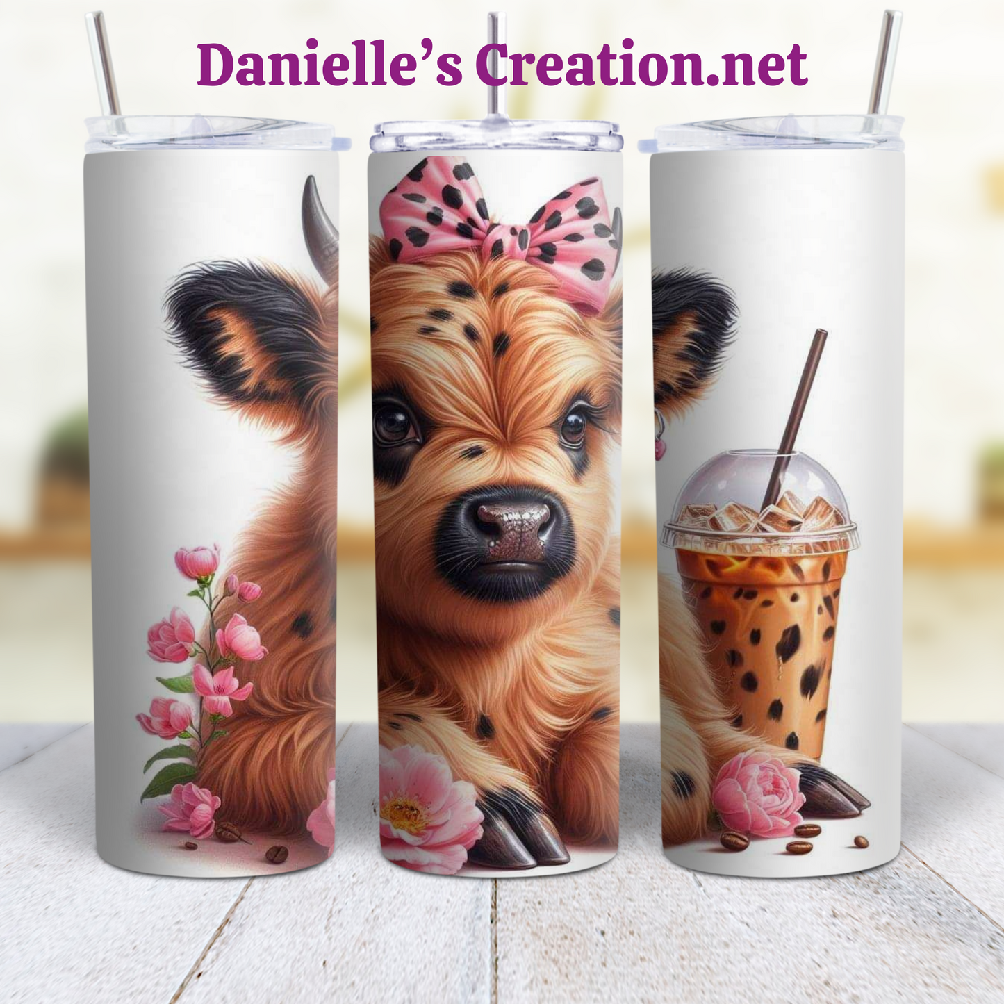 Anxiety HIGHLAND COW 20 oz Tumblers