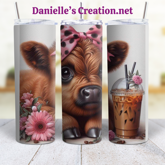 Anxiety HIGHLAND COW 20 oz Tumblers