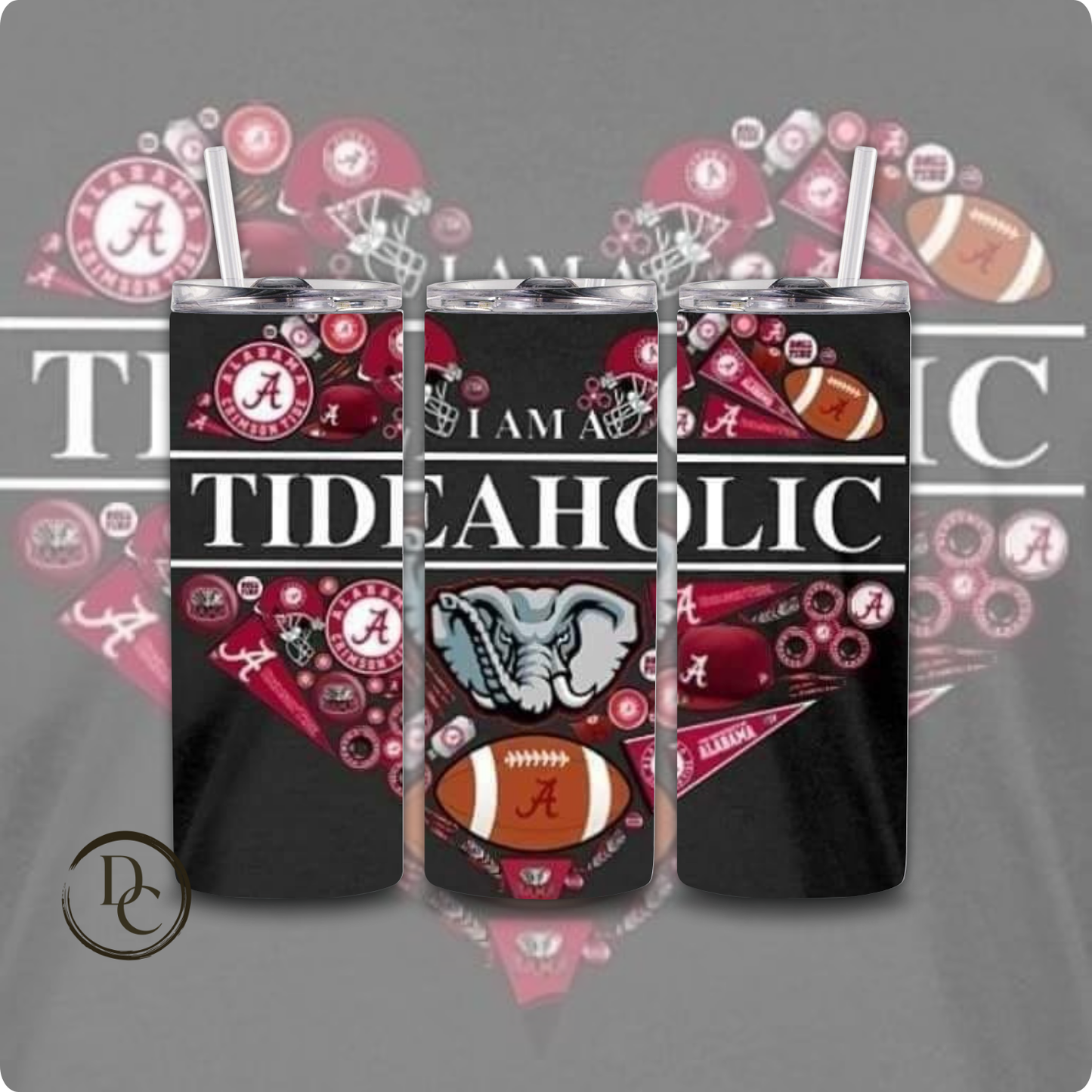 Alabama Football 20 oz Tumblers # 14