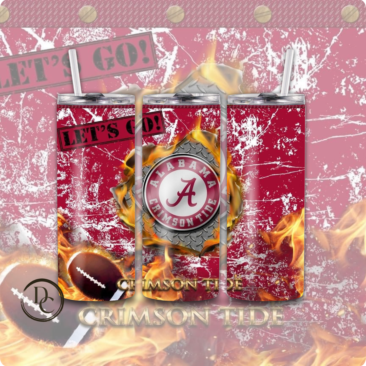 Alabama Football 20 oz Tumblers # 14