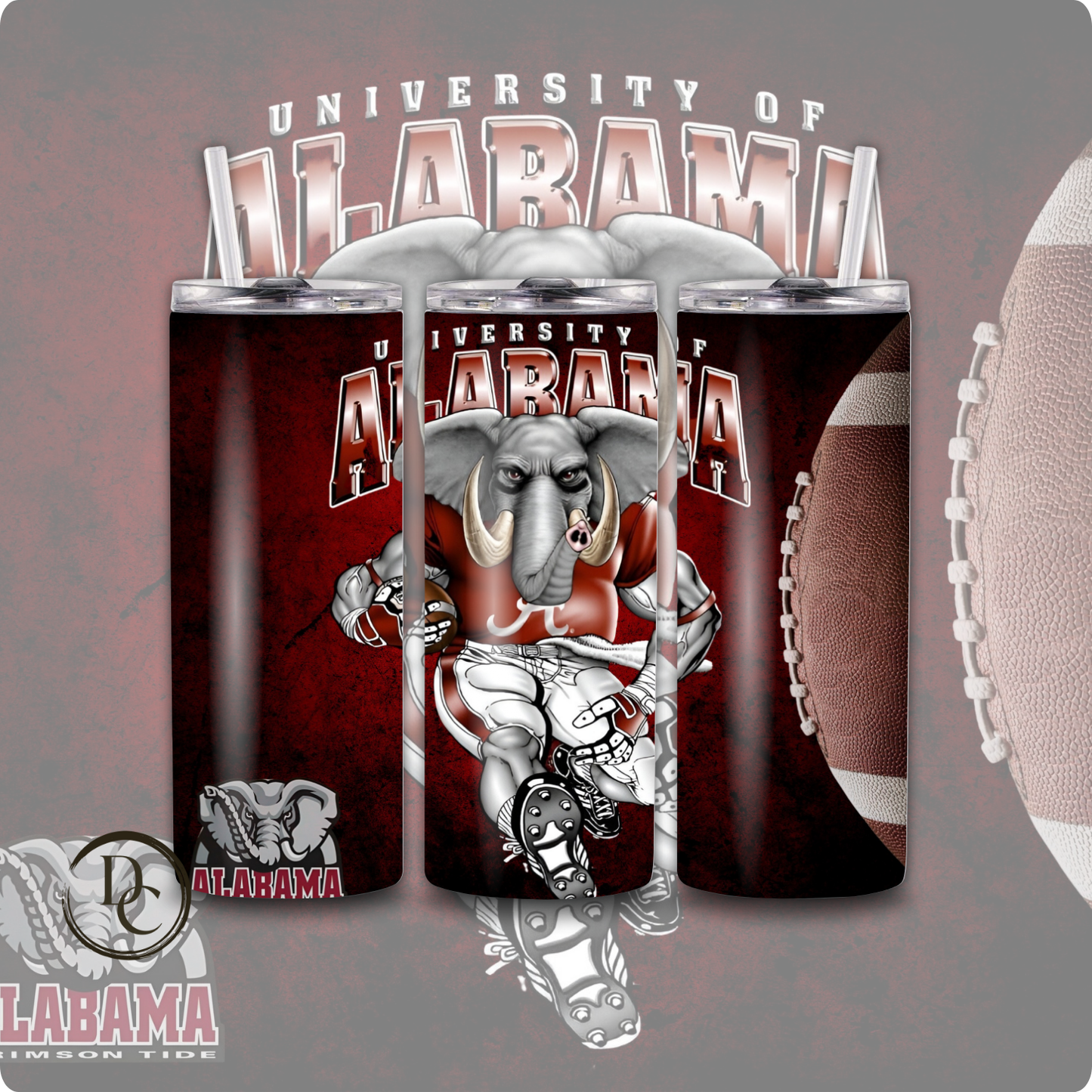 Alabama Football 20 oz Tumblers # 14