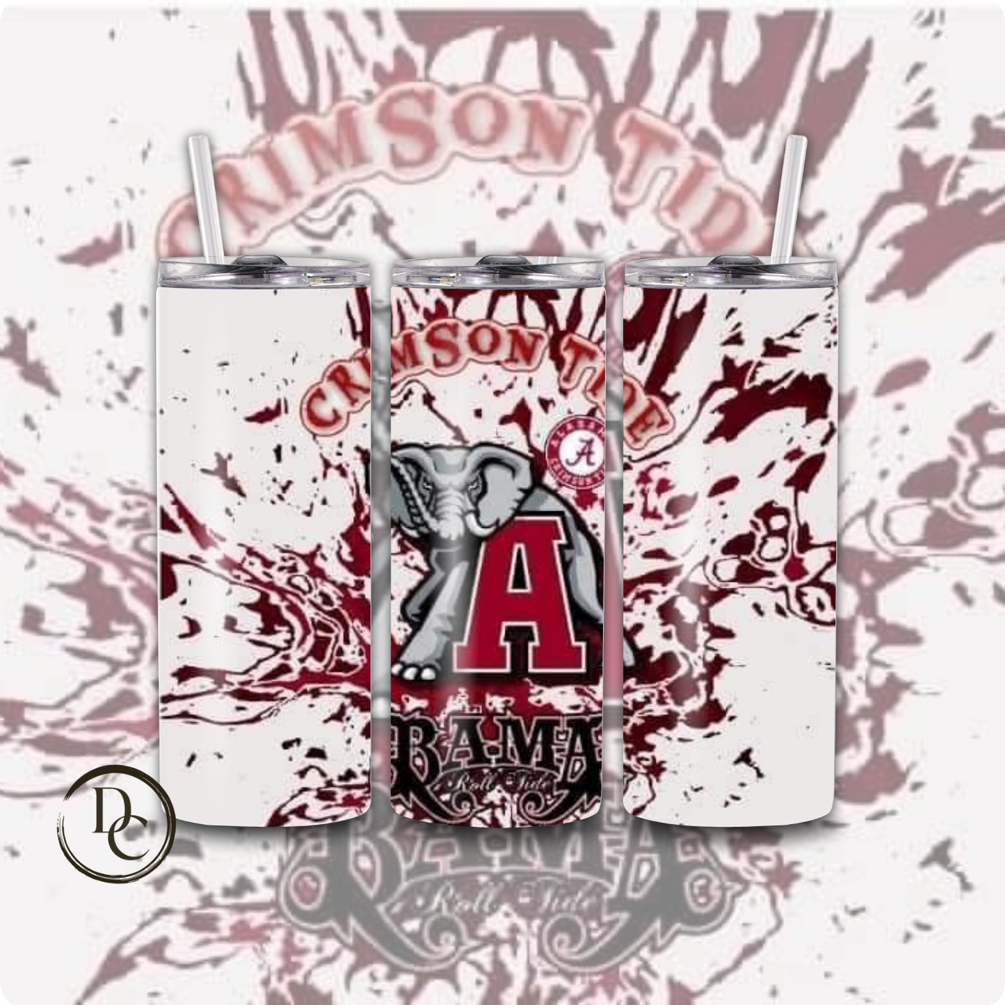 Alabama Football 20 oz Tumblers # 14