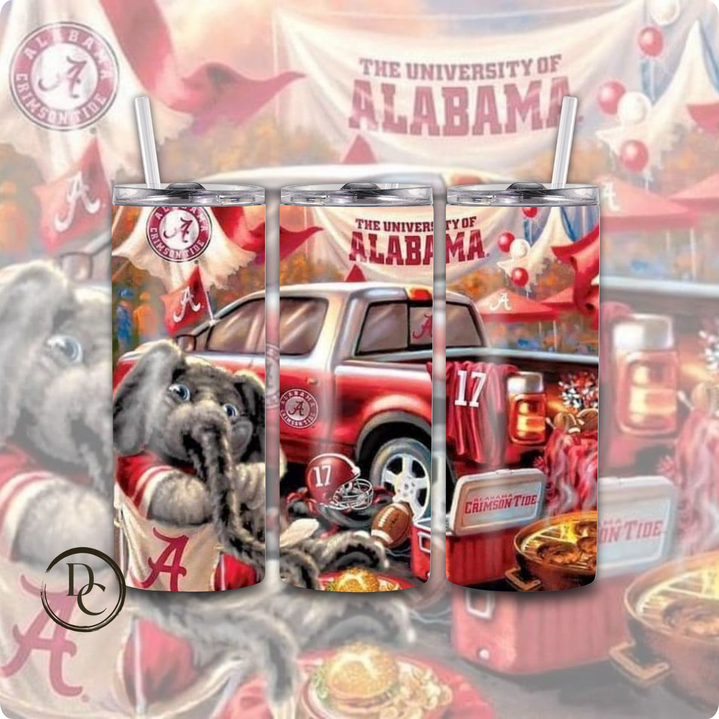 Alabama Football 20 oz Tumblers # 14