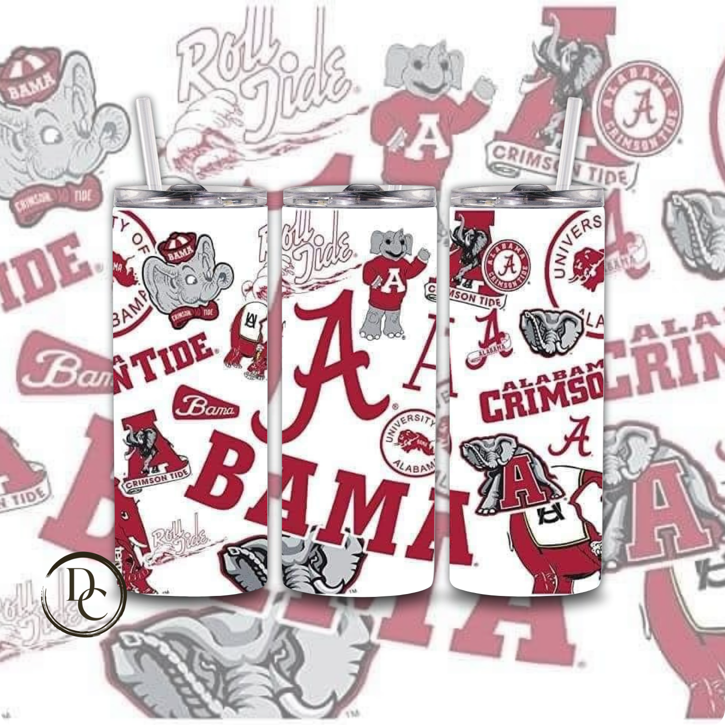 Alabama Football 20 oz Tumblers # 14