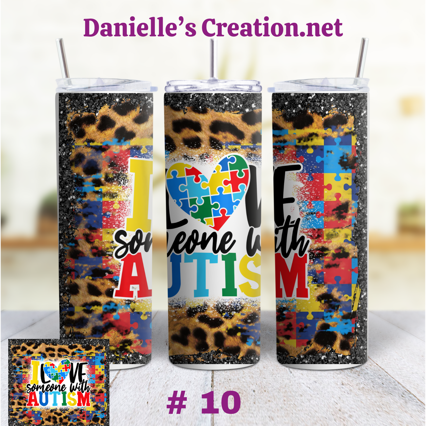 Autism 20 oz Tumblers Style 6