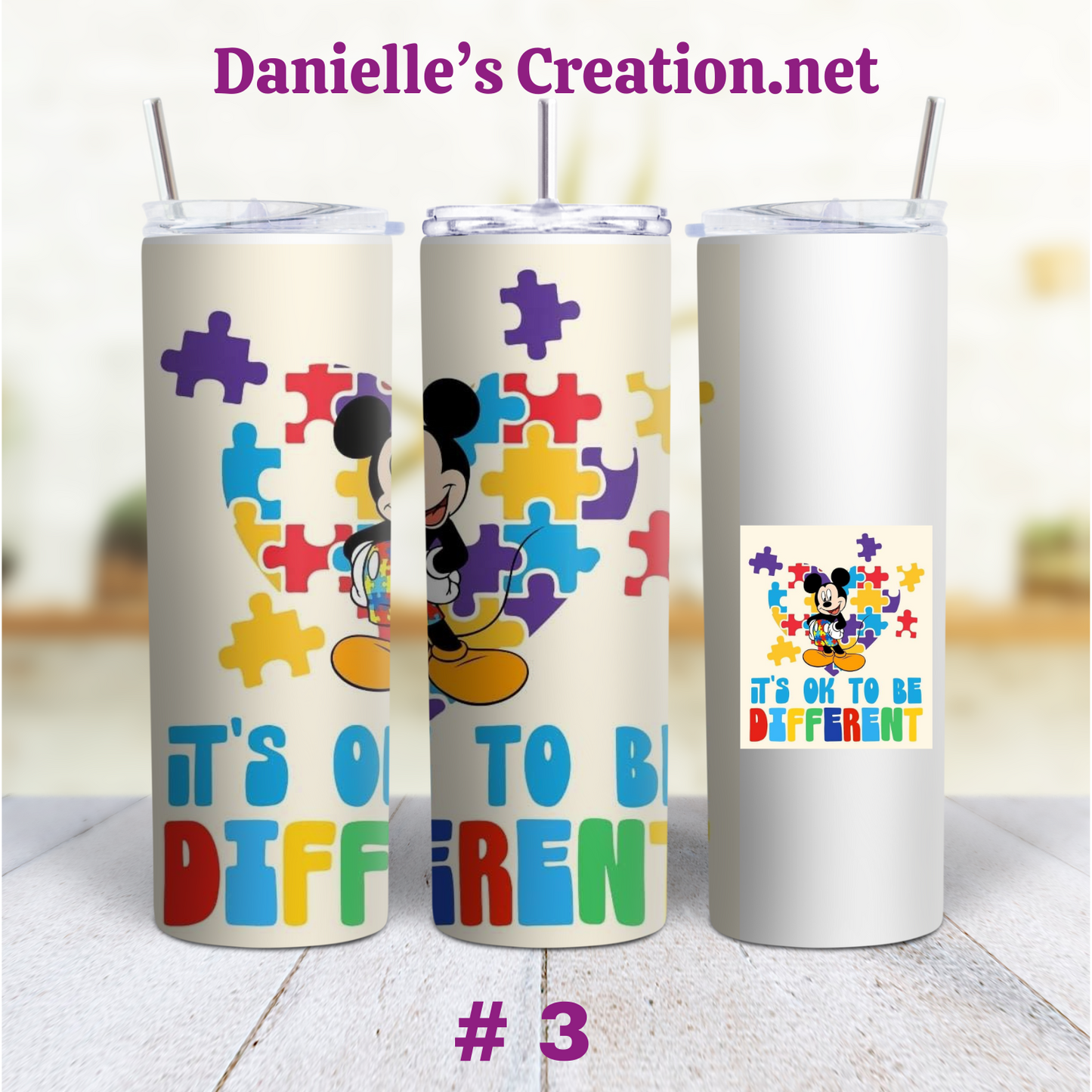 Autism 20 oz Tumblers Style 5