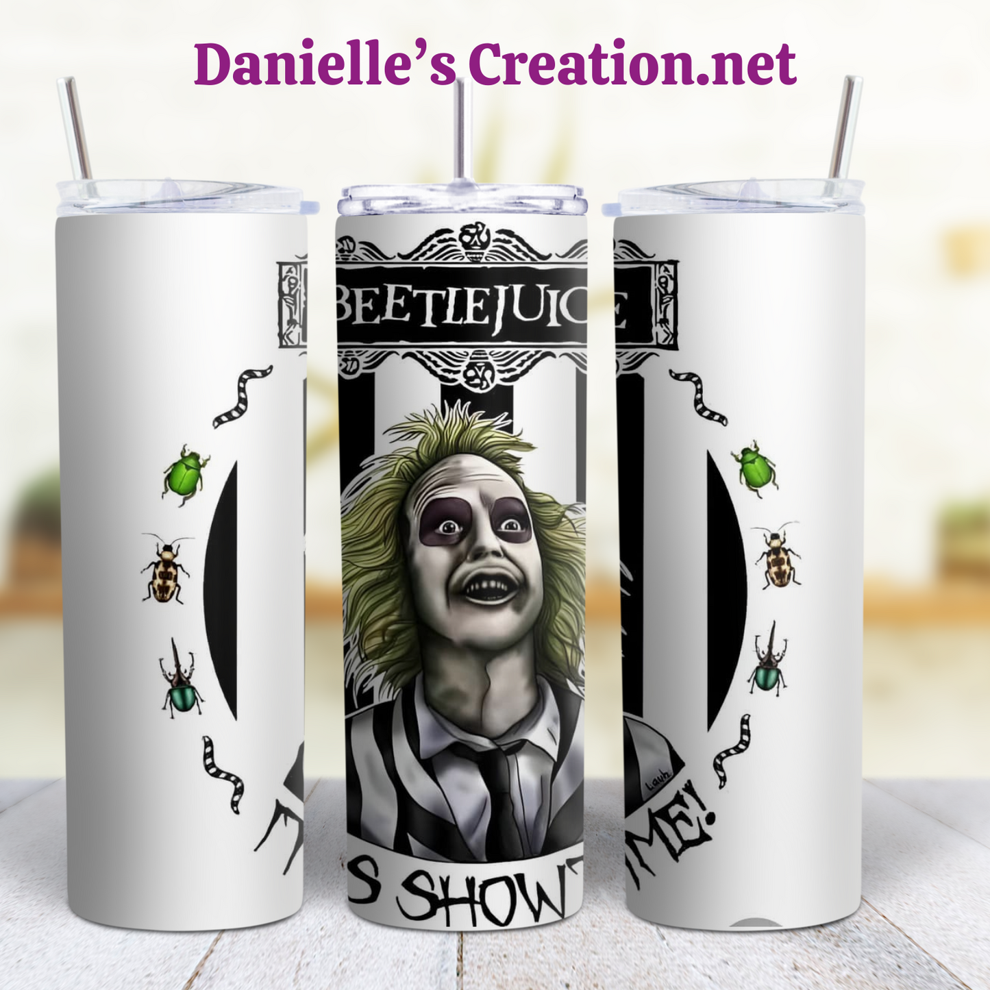 Beetlejuice 20 oz Tumbler Style 11