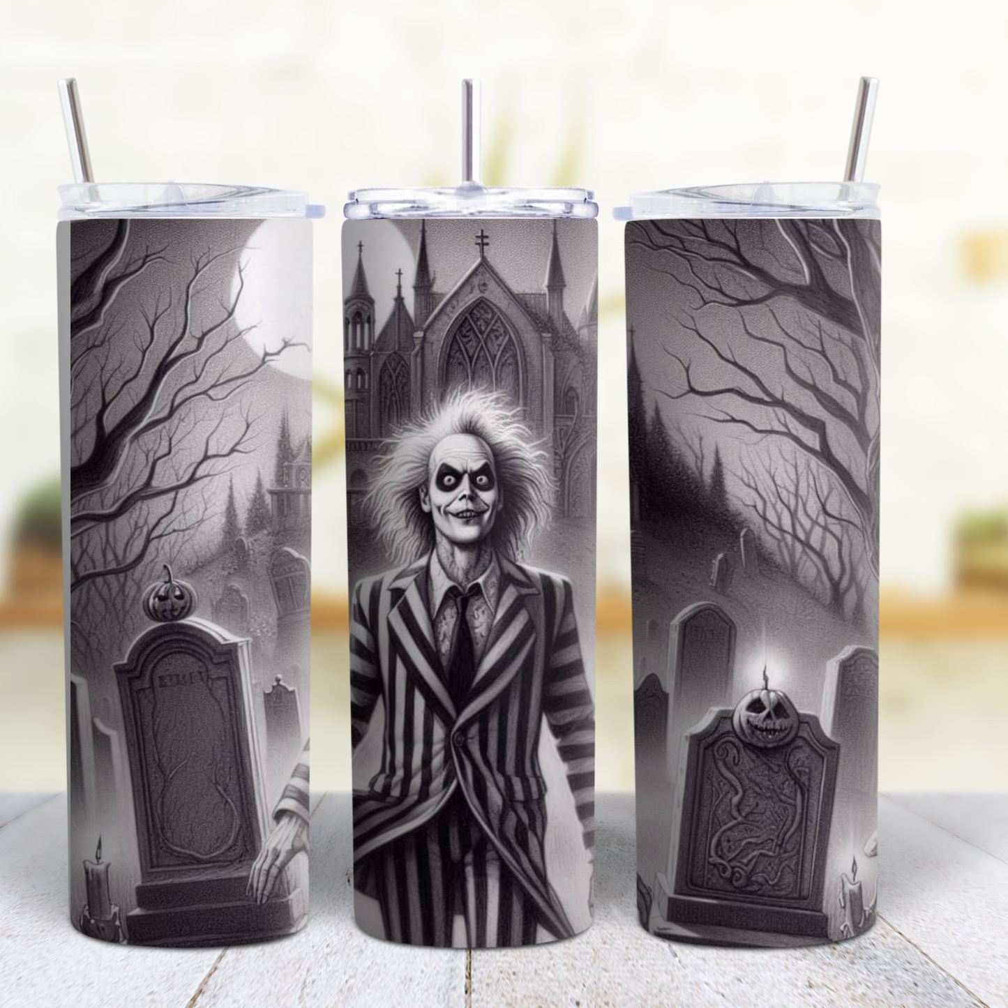 Beetlejuice 20 oz Tumbler Style 11