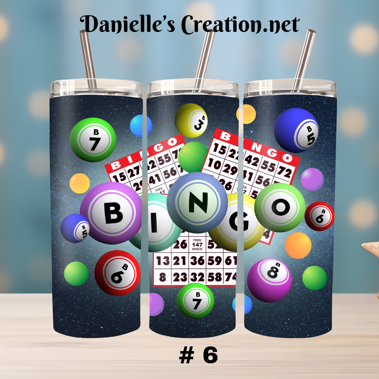 Bingo Tumblers Style 6