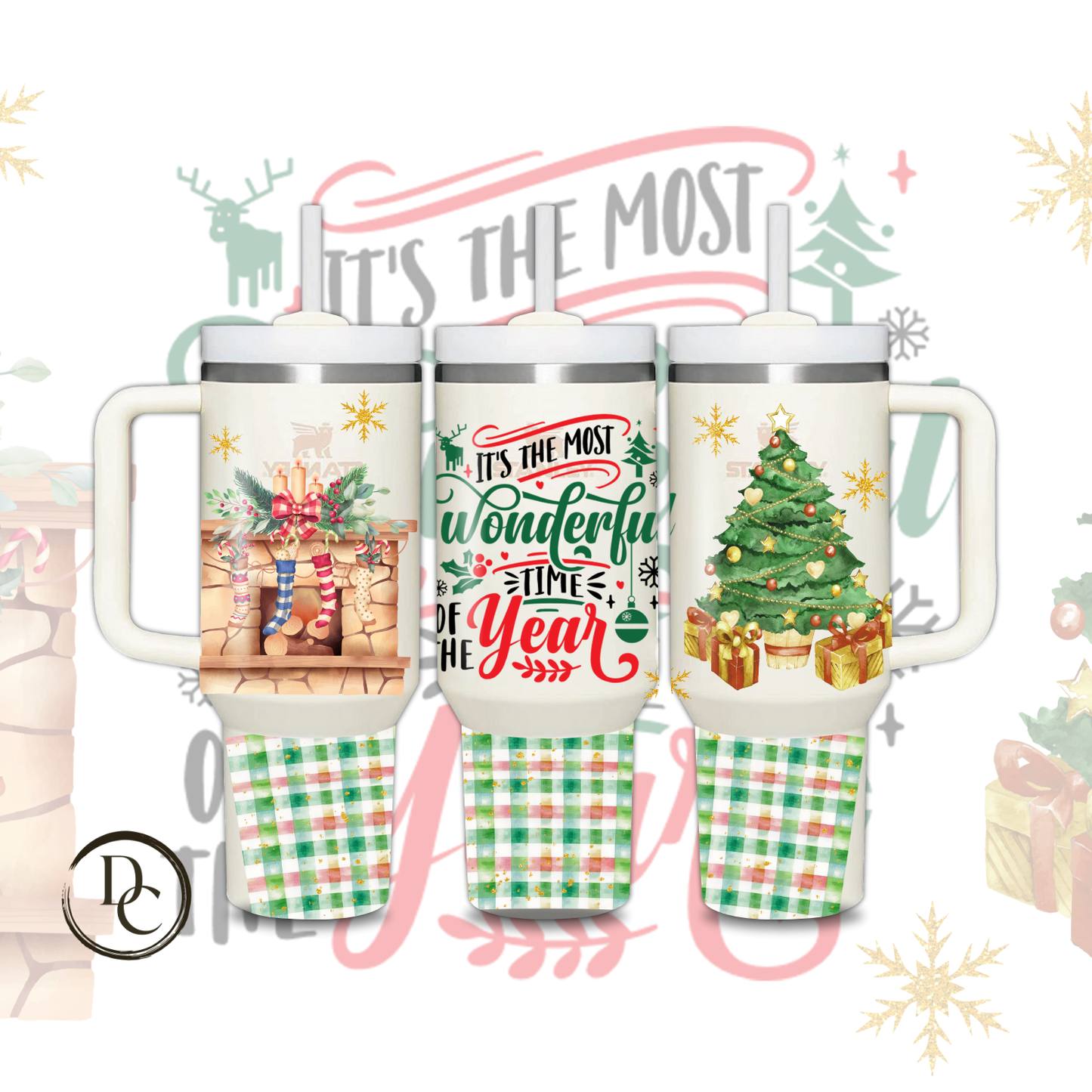 It's The Most Wonderful Time Of the year Christmas Holiday 30 oz & 40 Oz Tumbler # 14