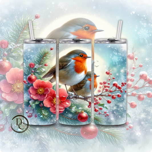 Christmas 20 Oz Tumblers # 5 Cardinals, Owl Dove