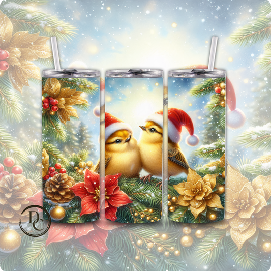 Christmas 20 Oz Tumblers # 6 Cardinals, Owl Dove