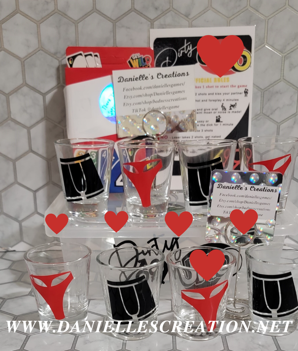 DIRTY NO! Adult Dirty Drinking Game Set, ADD SOME FUN TO ANY ADULT DRINKING PARTY, GAME NIGHT, Adult Gathering.