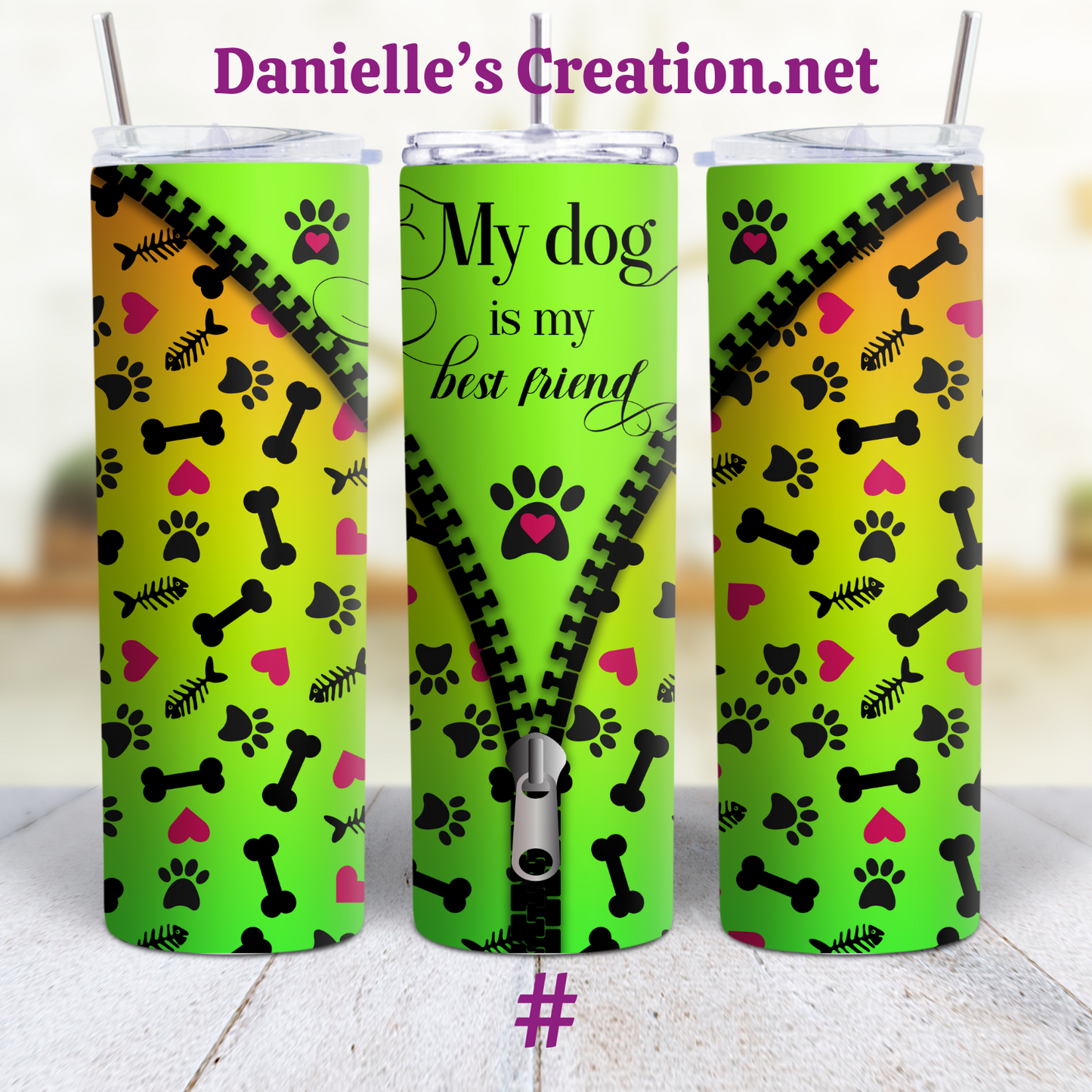 Life Is better With Dog 20 oz Tumblers Dog MOM 1