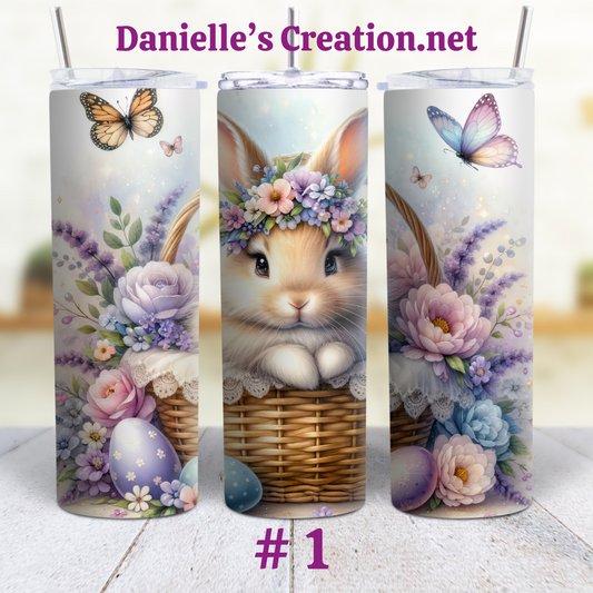 Easter Bunny Tumblers Happy Easter