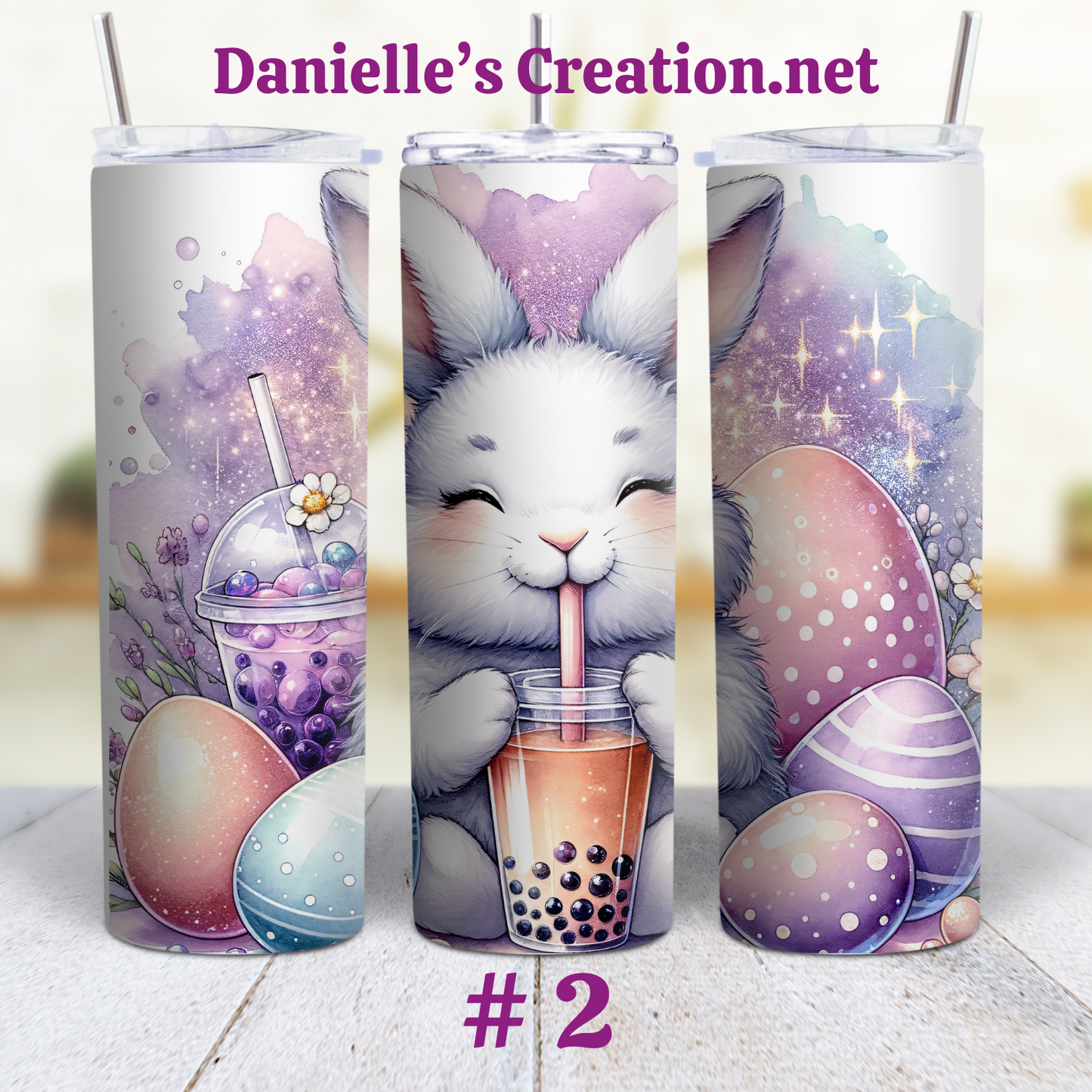 Easter Bunny Tumblers Happy Easter