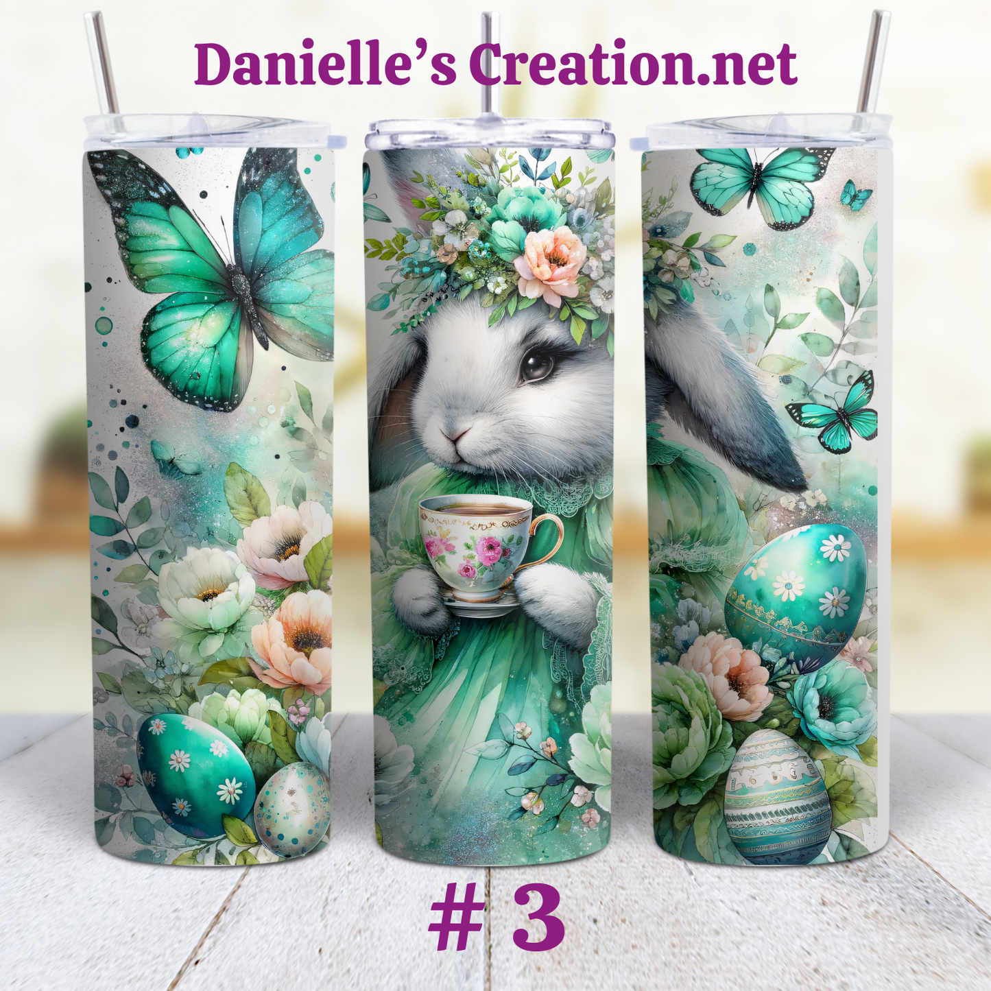 Easter Bunny Tumblers Happy Easter