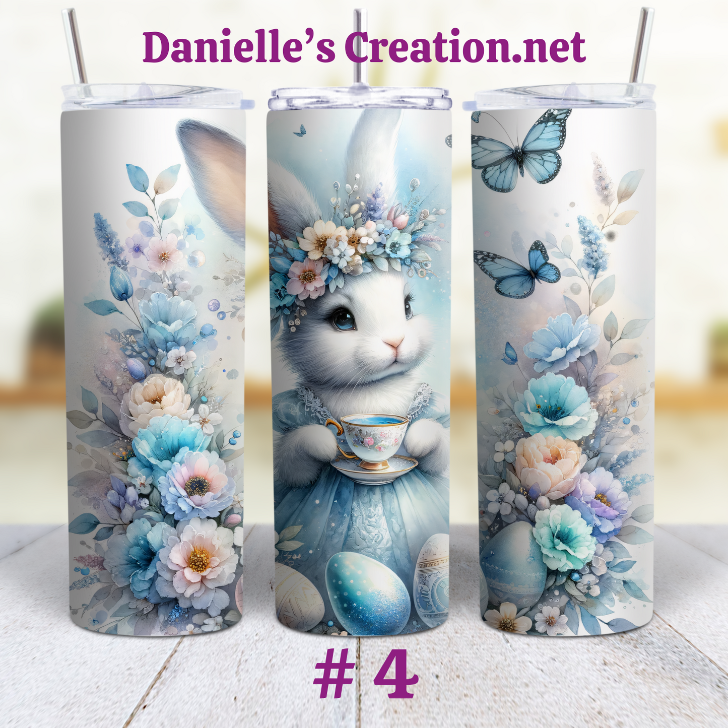 Easter Bunny Tumblers Happy Easter