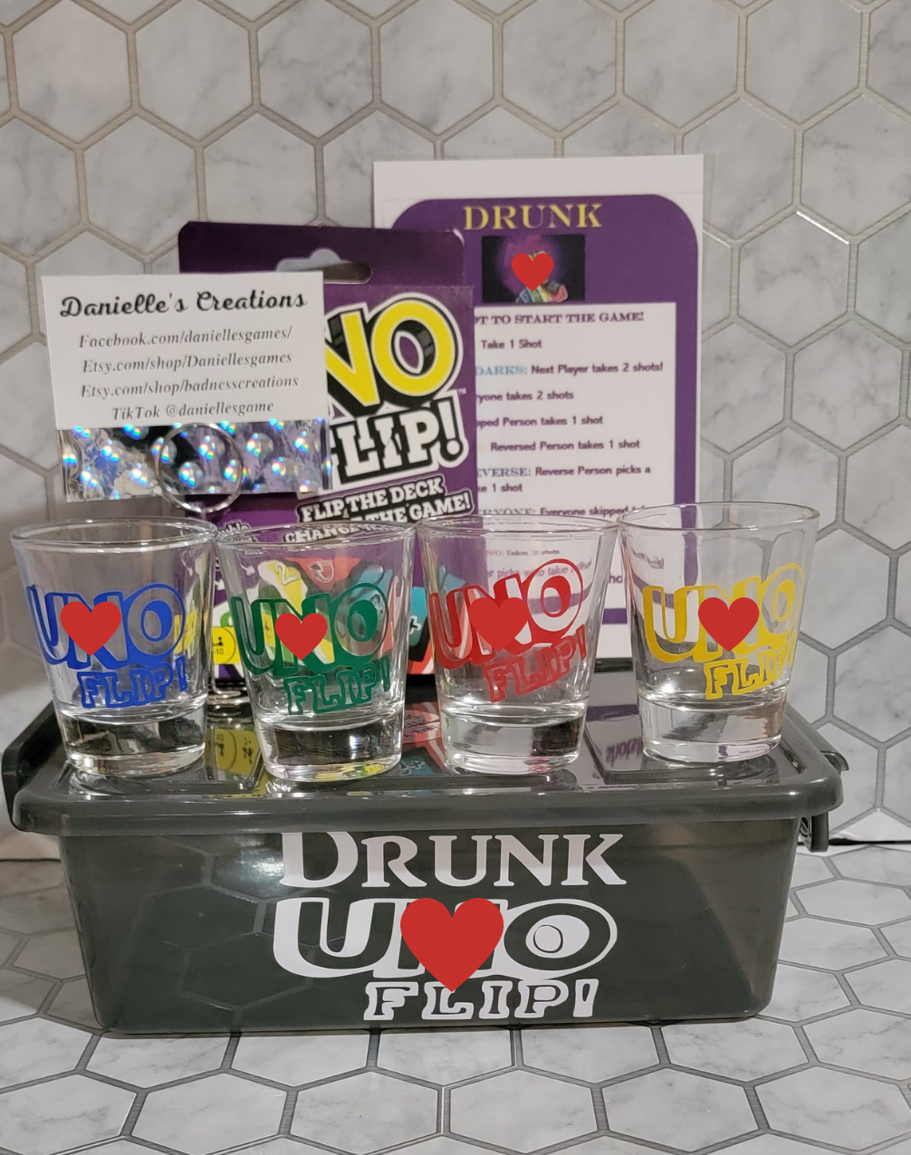 DRUNK FLIP!! Adult Drinking Game Set ADD SOME FUN TO ANY ADULT DRINKING PARTY, GAME NIGHT, Adult Gathering.