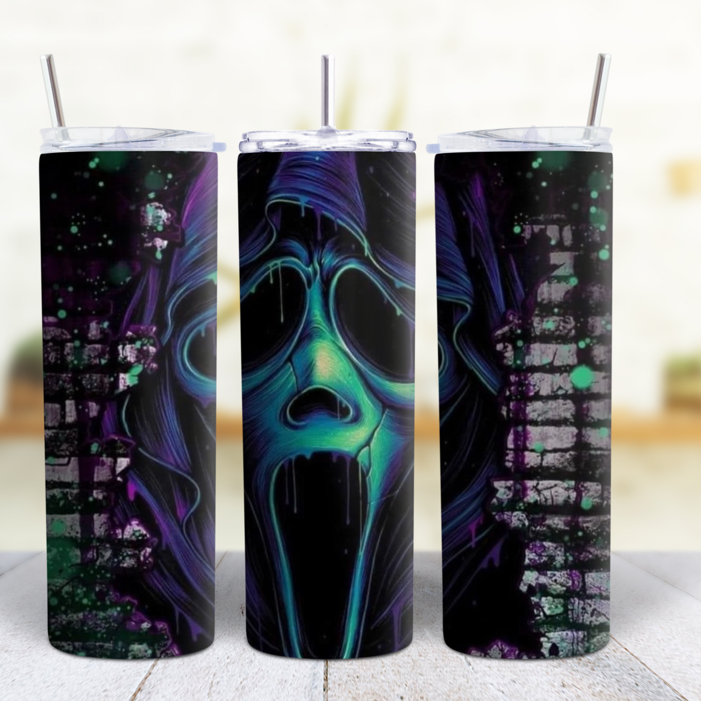 Ghost Face Halloween 20 oz Tumbler Style 10