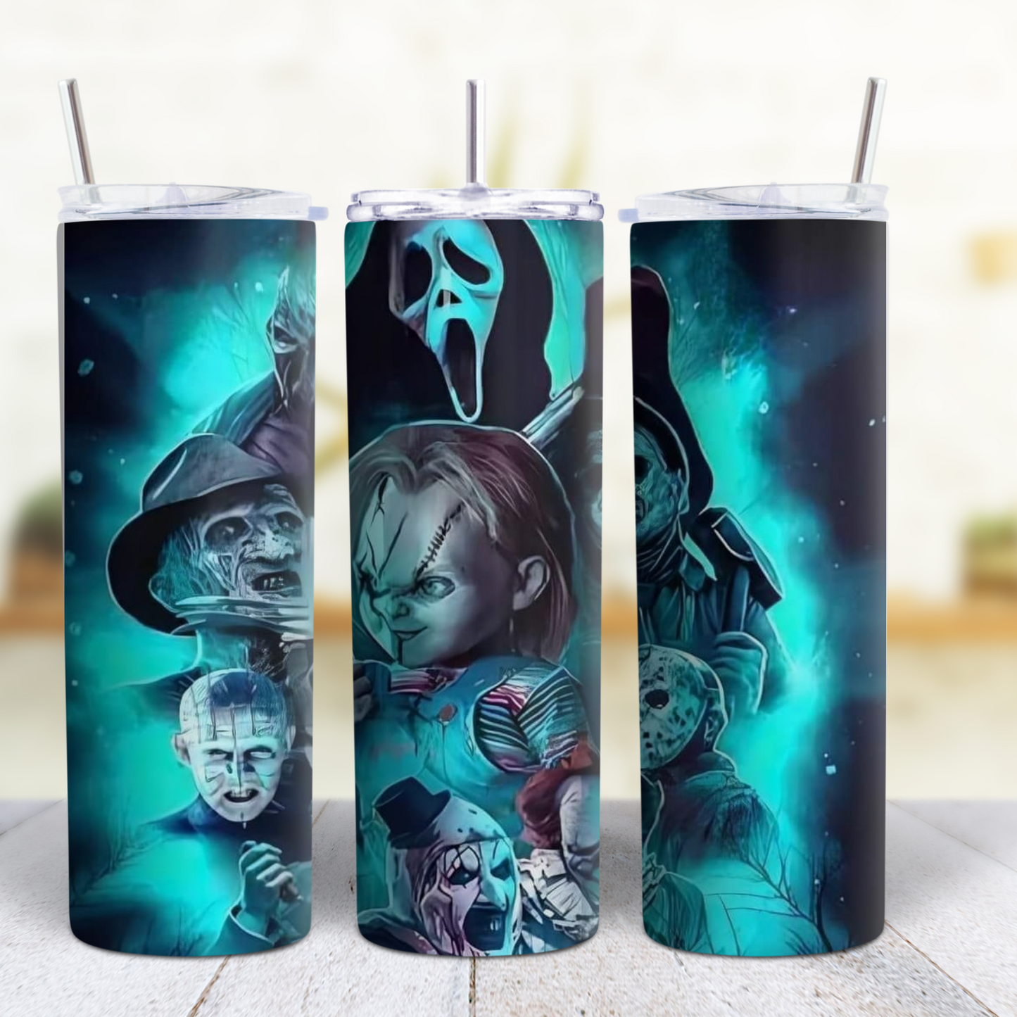 Ghost Face Halloween 20 oz Tumbler Style 13