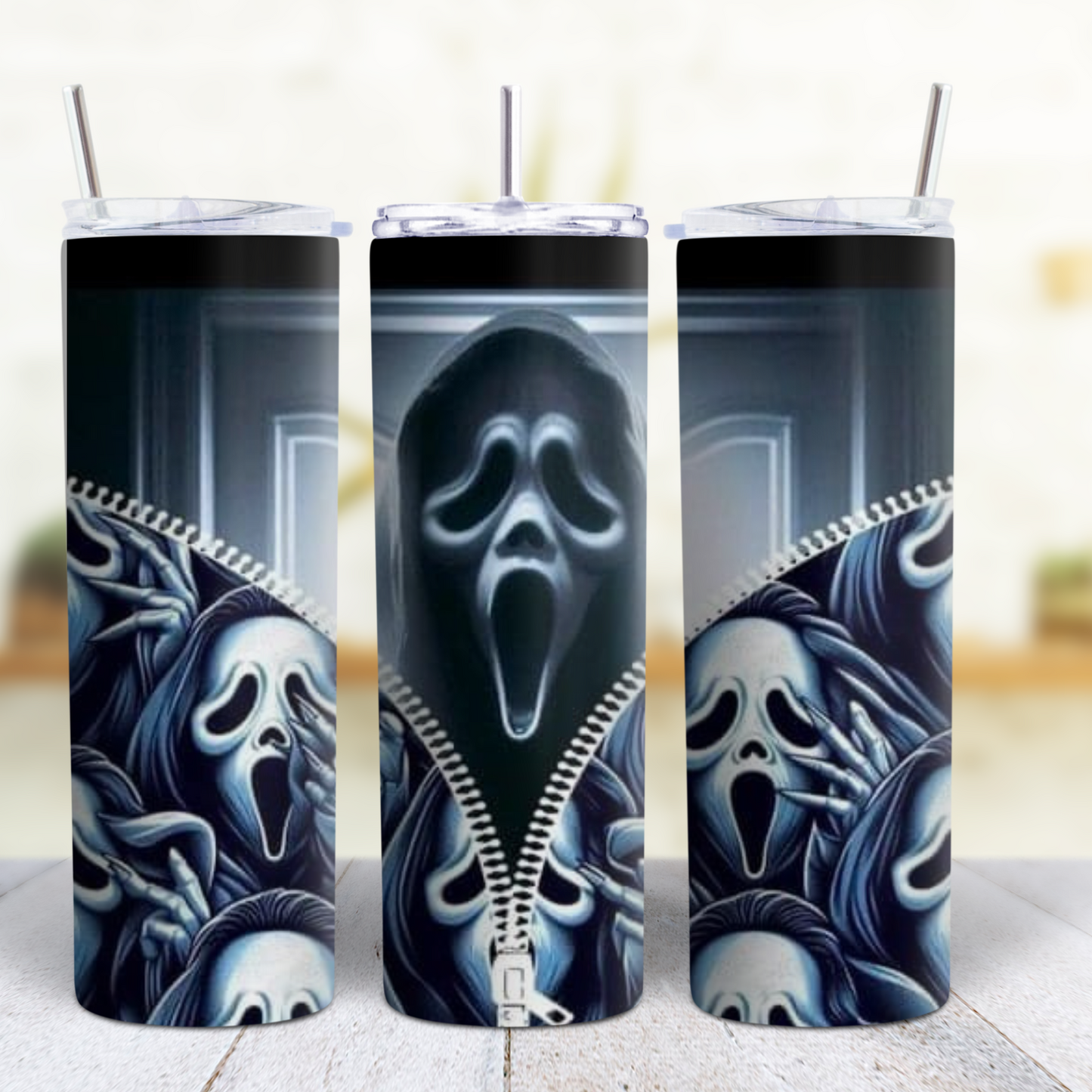 Ghost Face Halloween 20 oz Tumbler Style 13