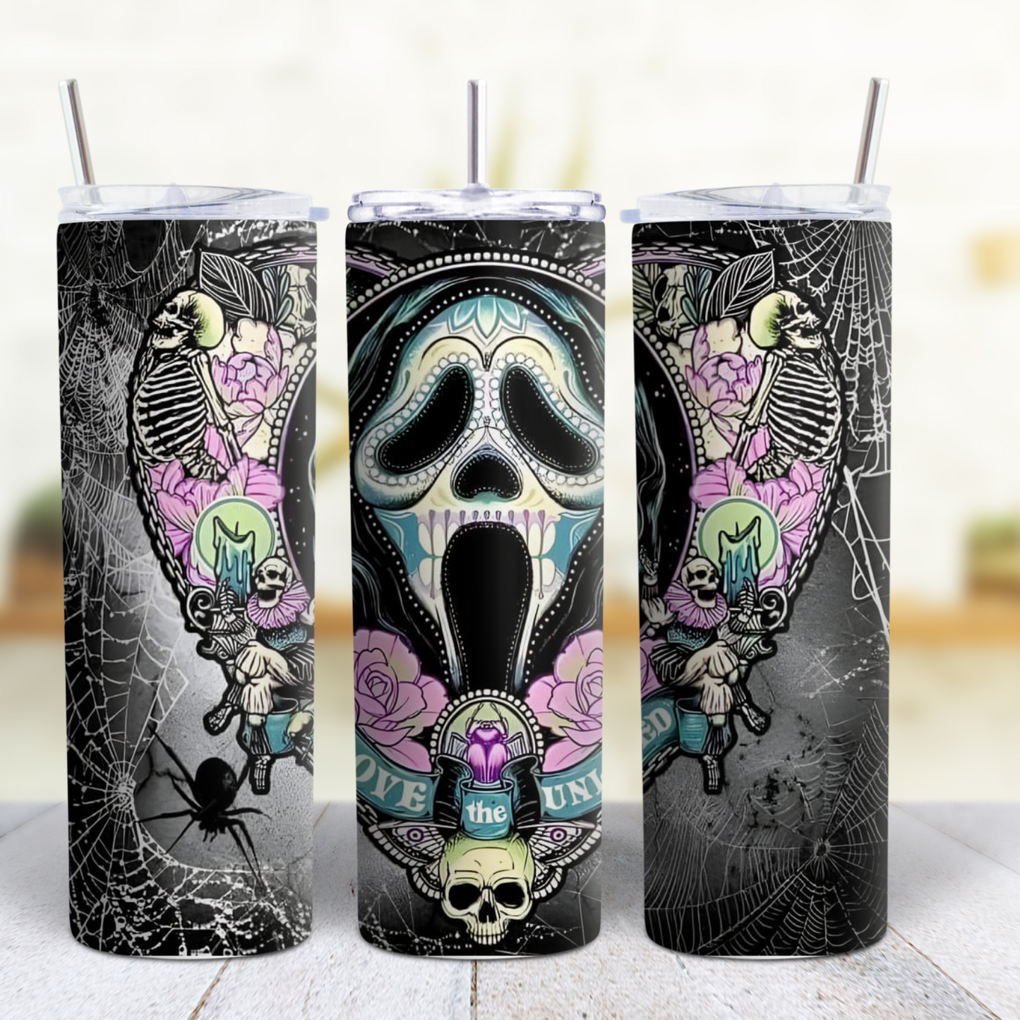 Ghost Face Halloween 20 oz Tumbler Style 13