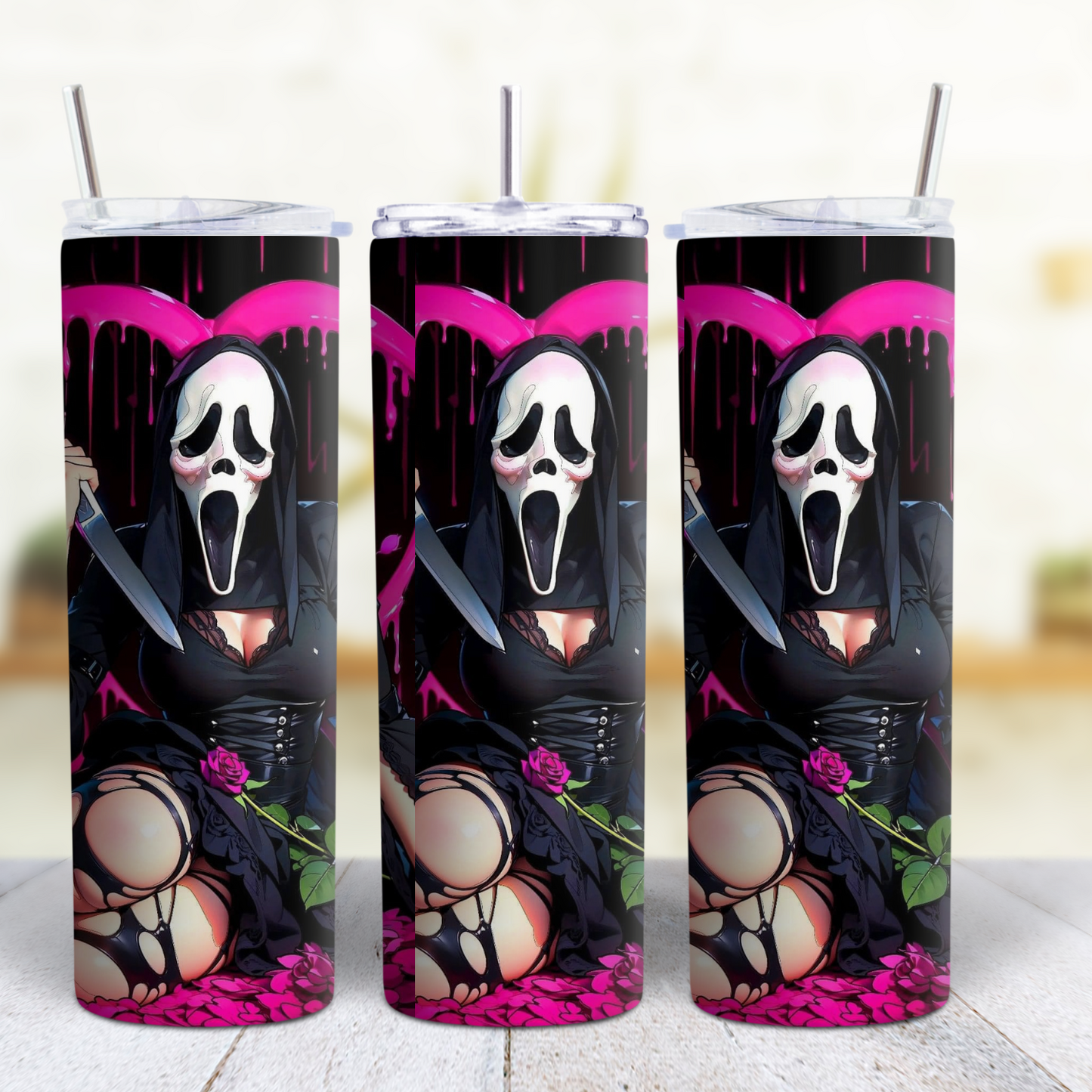 Ghost Face Halloween 20 oz Tumbler Style 28