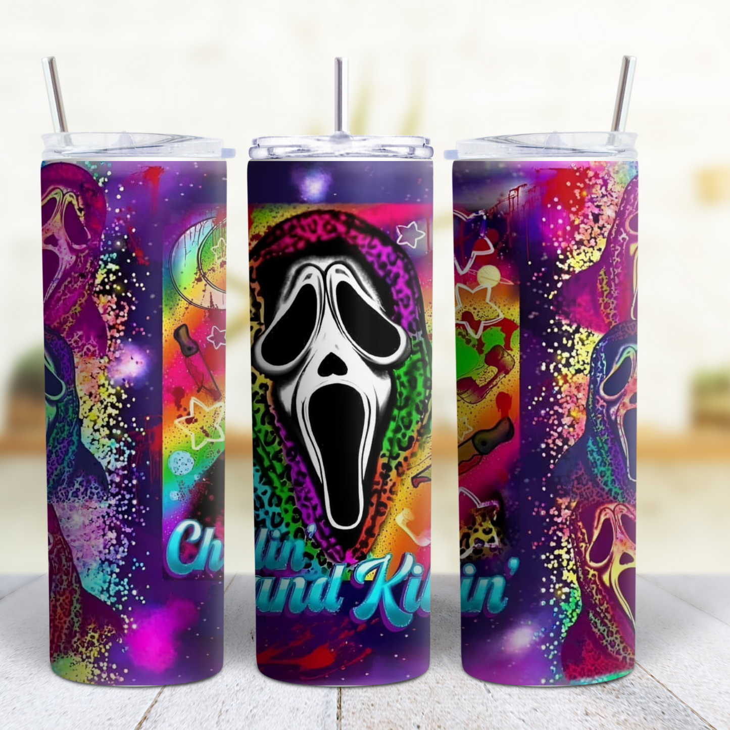 Ghost Face Halloween 20 oz Tumbler Style 28