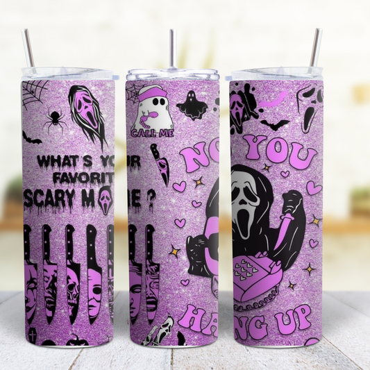 Ghost Face Halloween 20 oz Tumbler Style 9