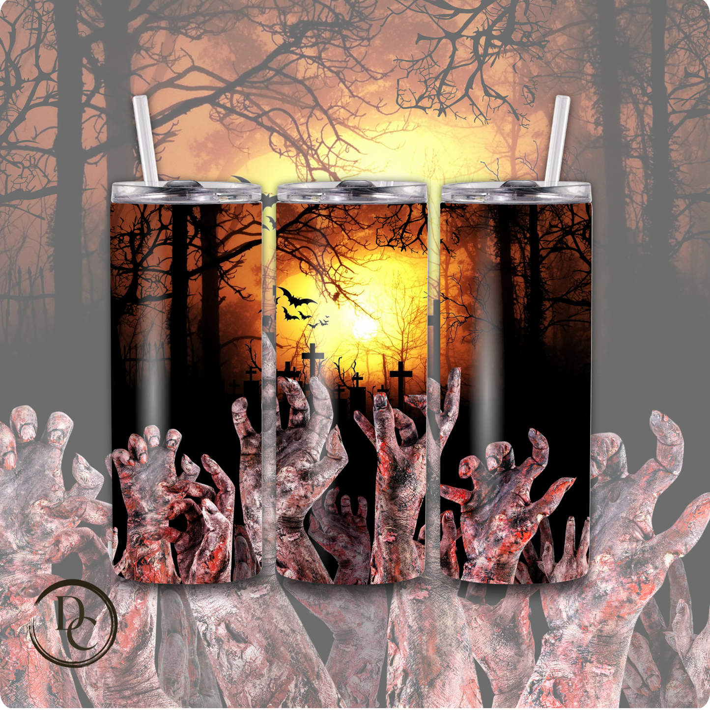 Spooky Halloween 20 oz Tumbler Style 28