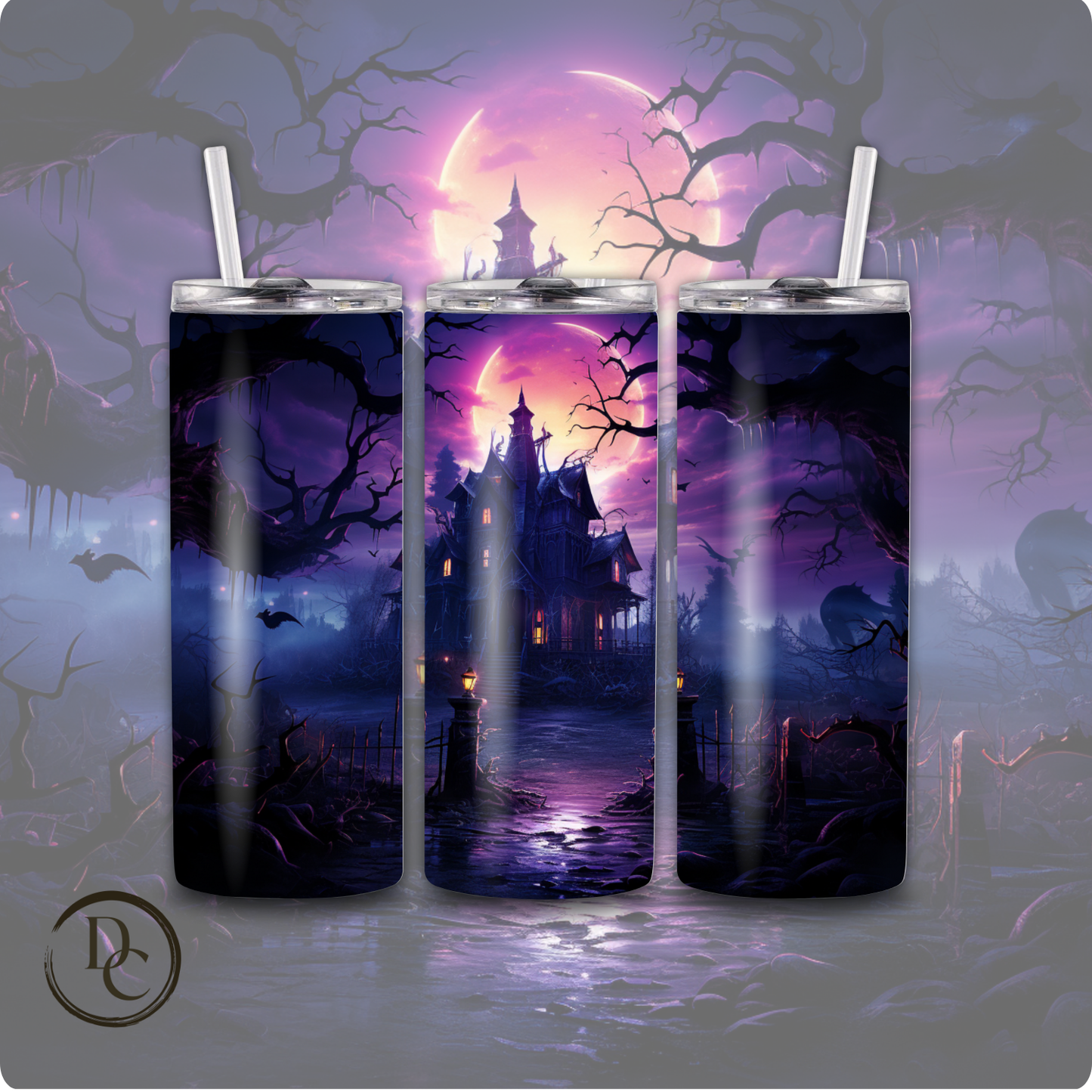 Spooky Halloween 20 oz Tumbler Style 28