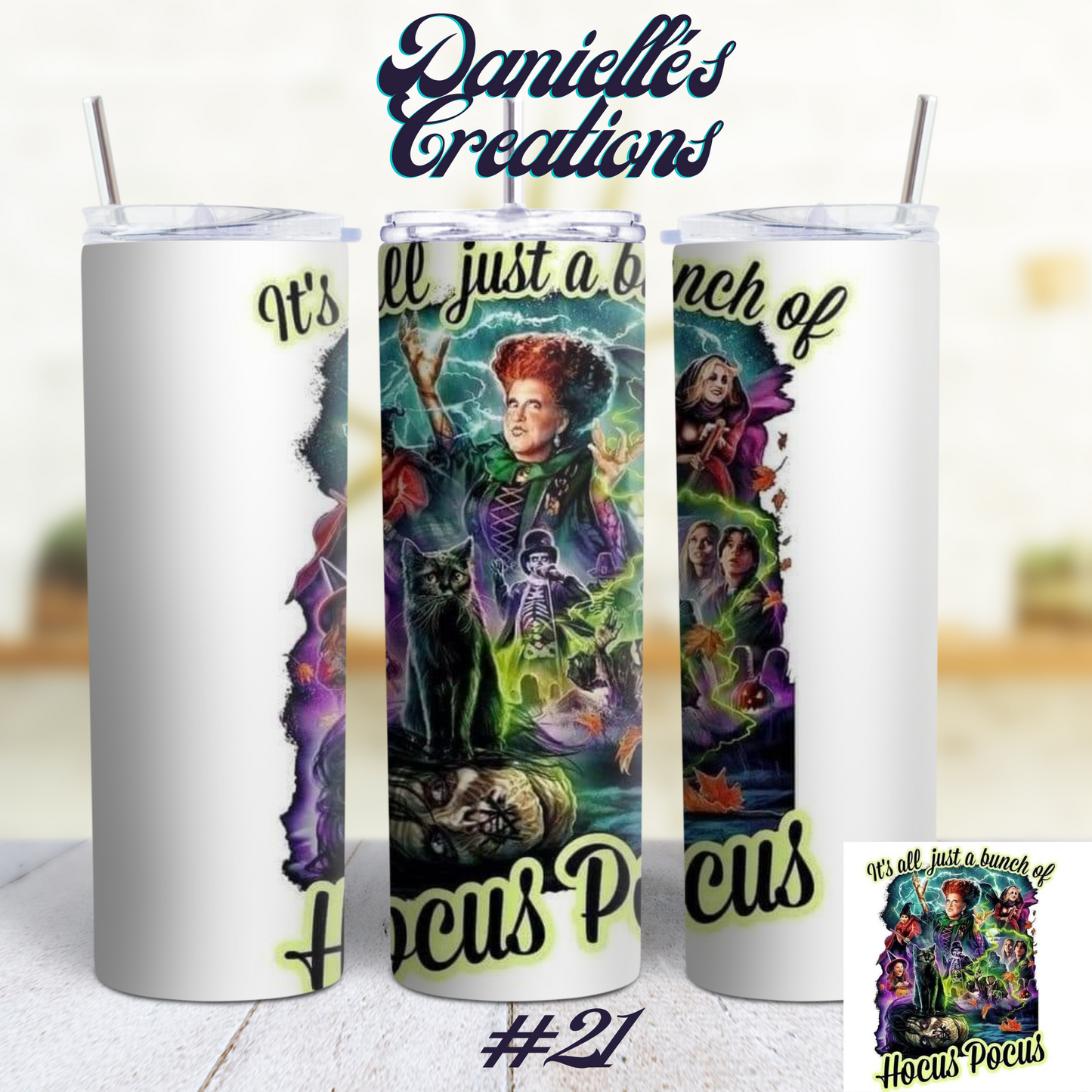 Hocus Pocus Halloween 20 oz Tumbler Style 17