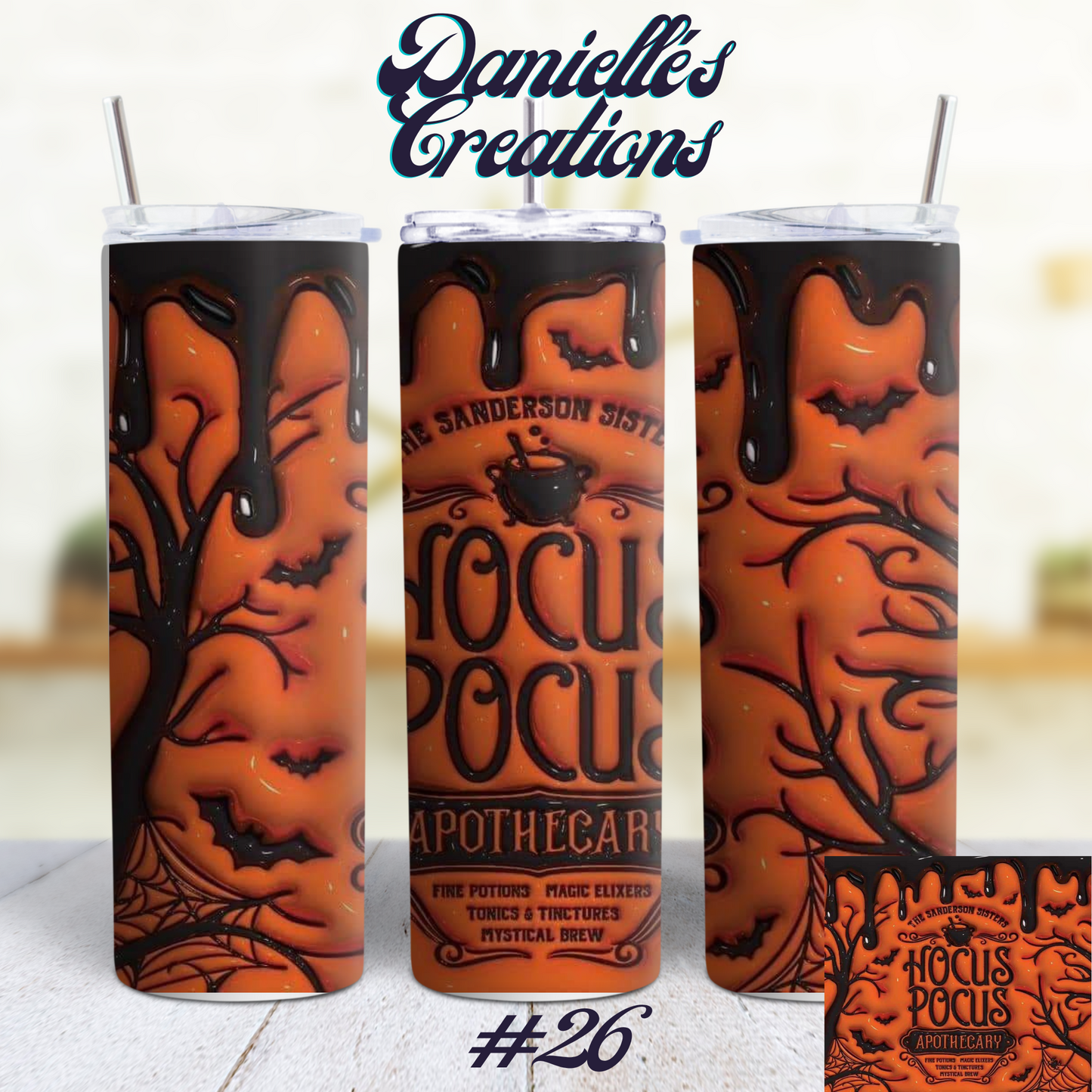 Hocus Pocus Halloween 20 oz Tumbler Style 32