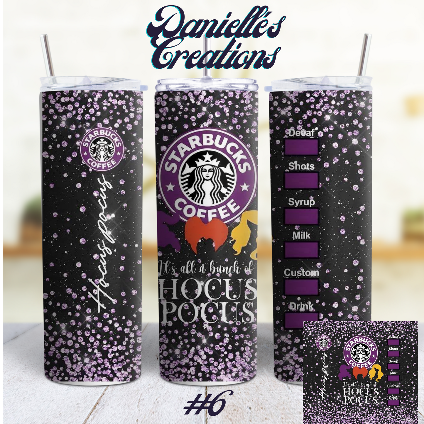 Hocus Pocus Halloween 20 oz Tumbler Style 1