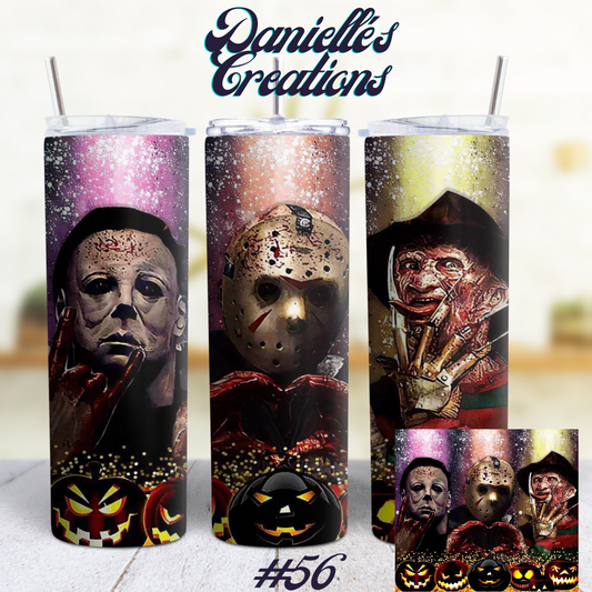 Horror Halloween 20 Oz Skinny Tumbler 7