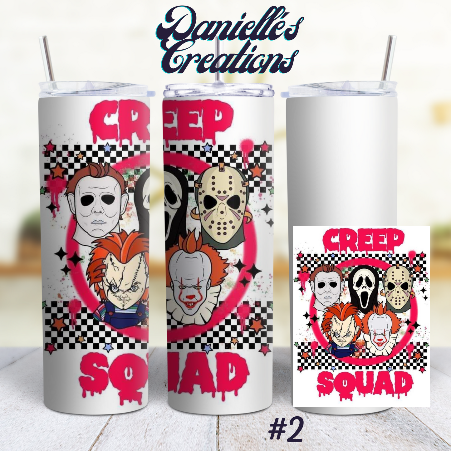 Horror Halloween 20 Oz Skinny Tumbler 23