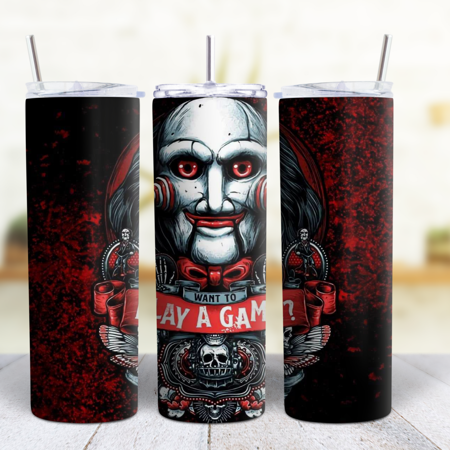 Horror Halloween 20 Oz Skinny Tumbler 23